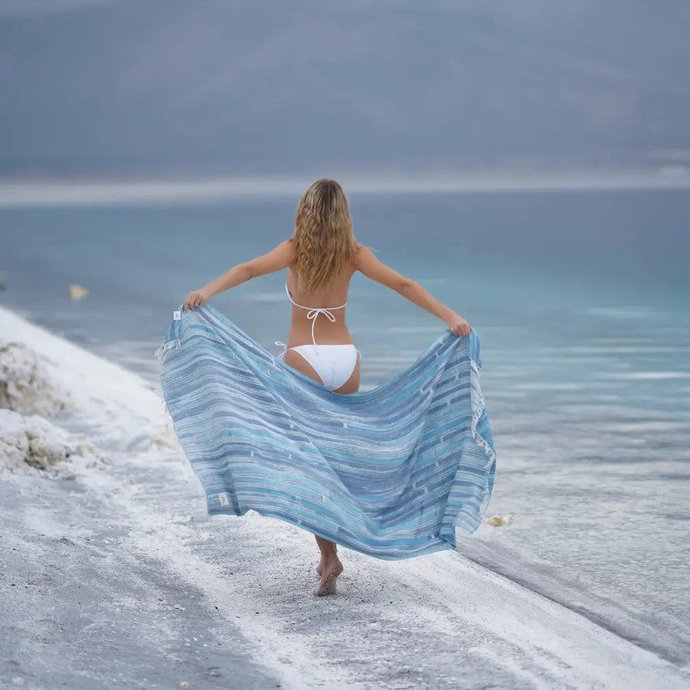 Bagno Milano Organic Peshtemal Towel Collection - fabric close-up