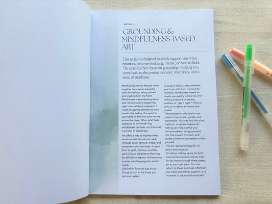 Art Therapy Workbook for Grief & Loss