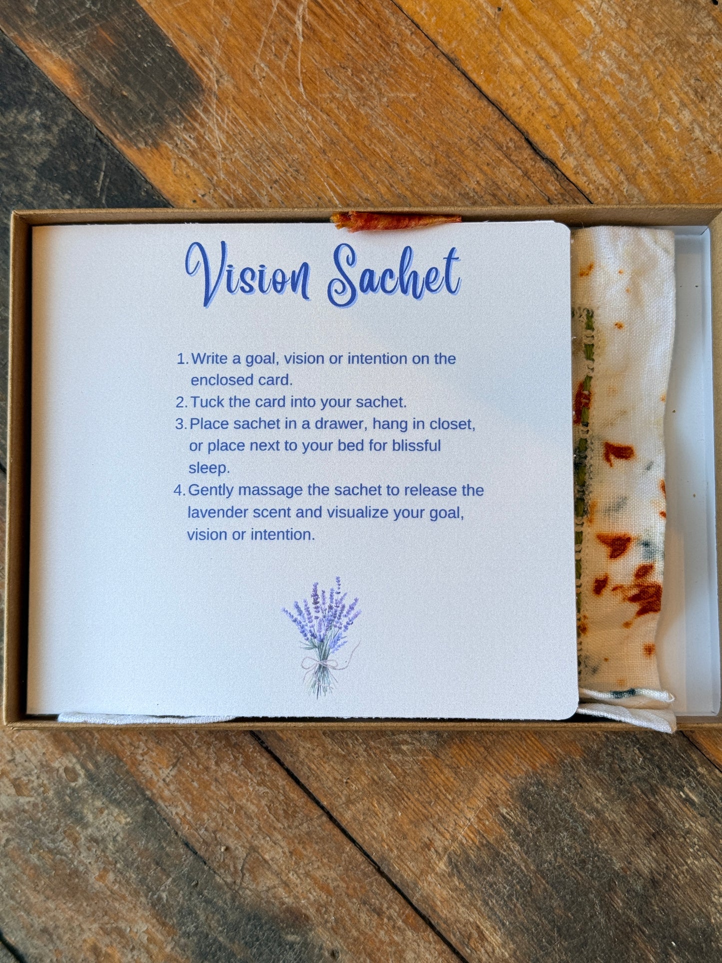Vision Herbal Sachet — Botanically Dyed | Aromatherapy Dream Sachet