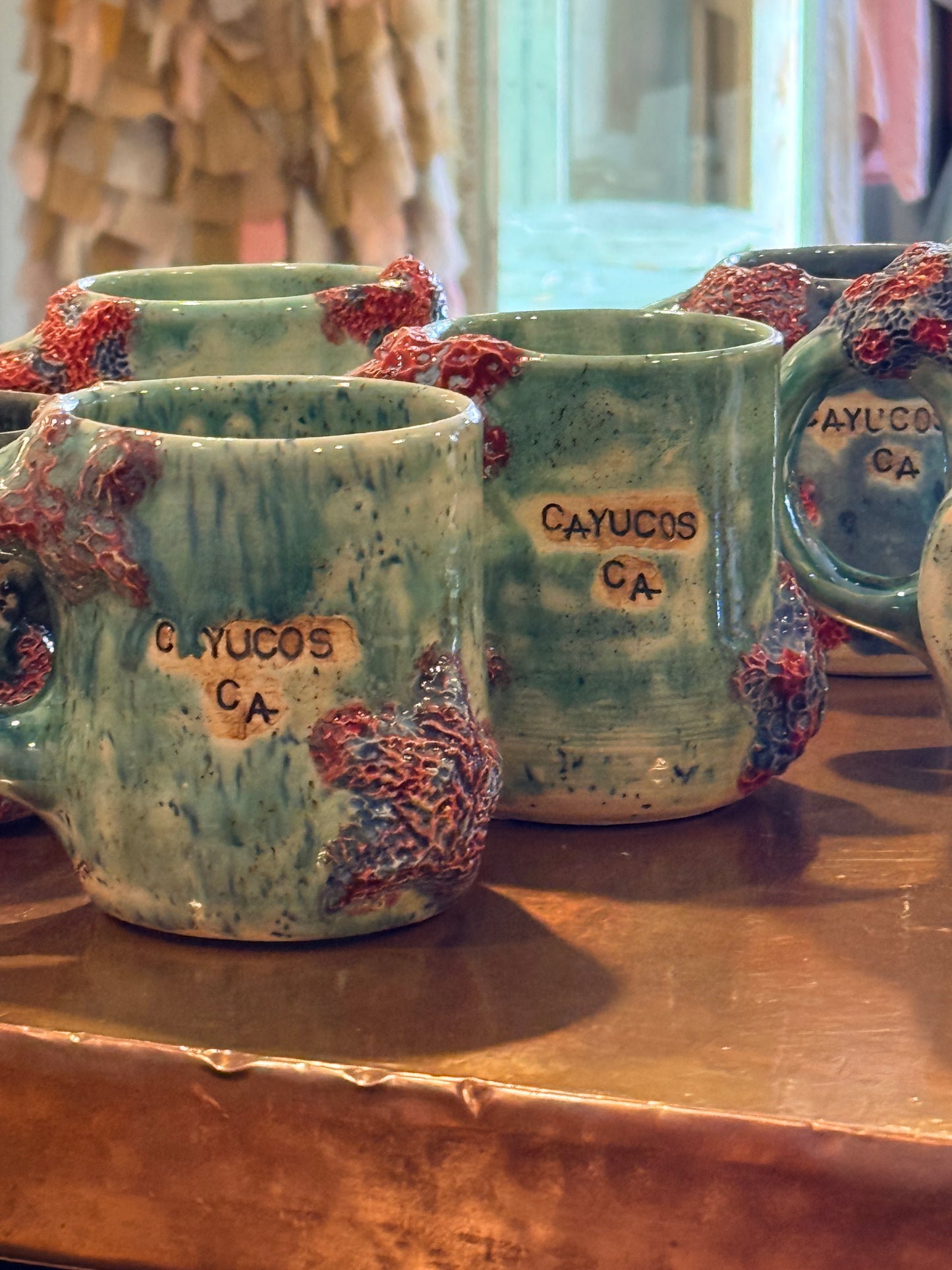 Cayucos starfish coffee cup mug