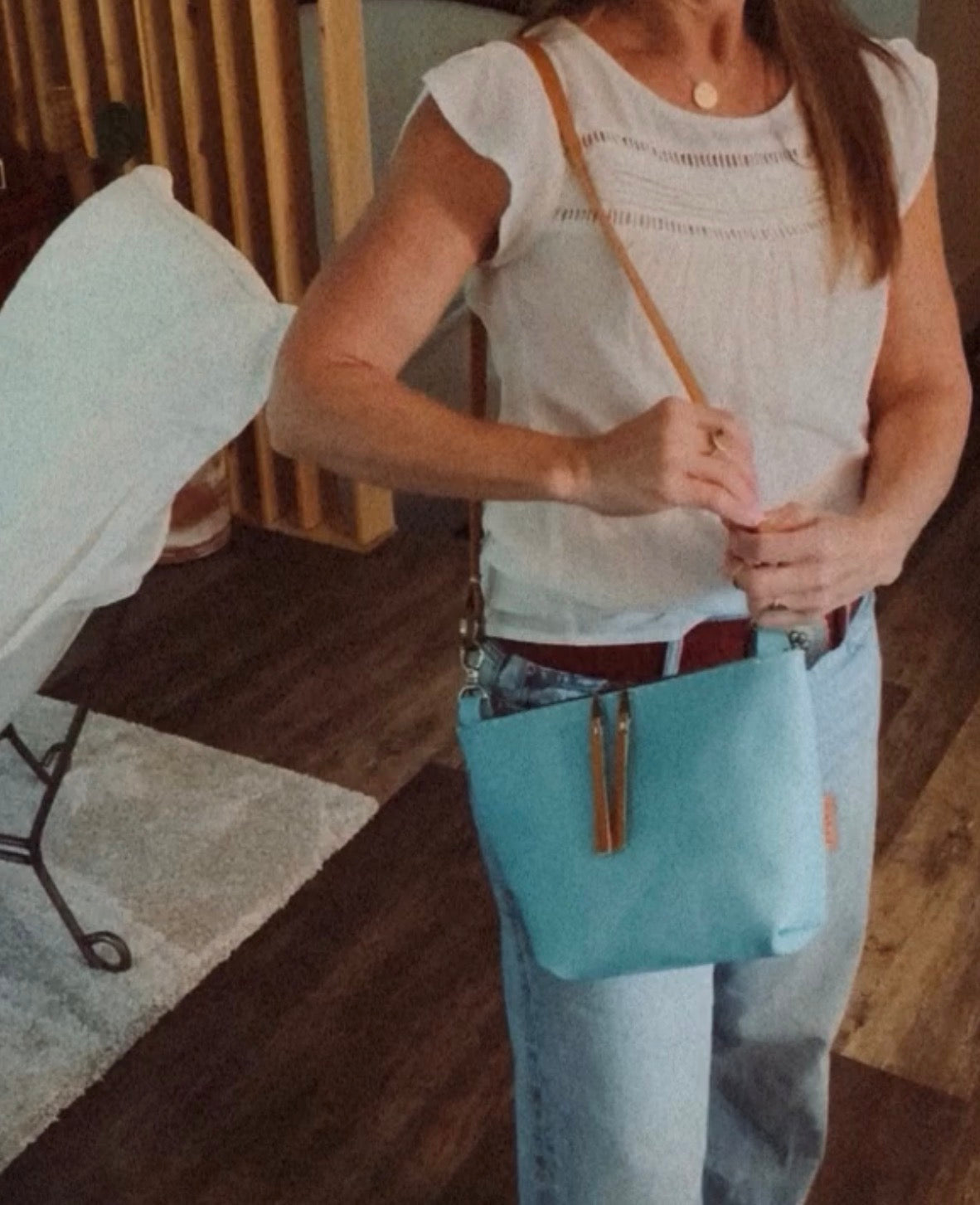 Harper Handbag Standard in Tiffany Blue