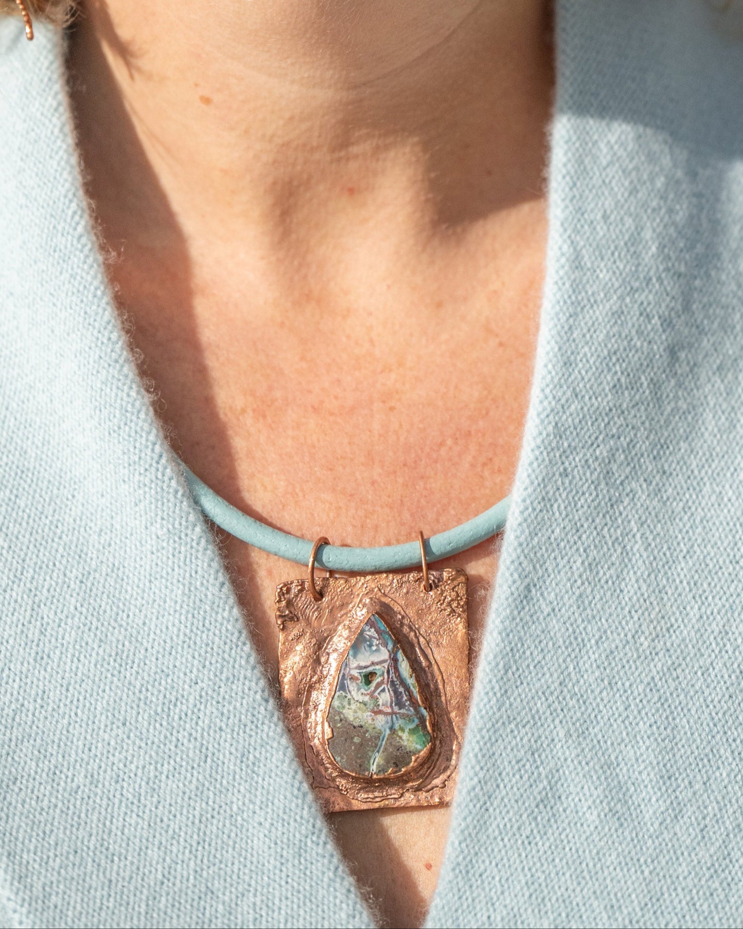 Artsy Chrysocolla Necklace