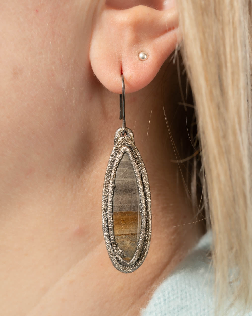 Earthy Jasper Dangle Earrings