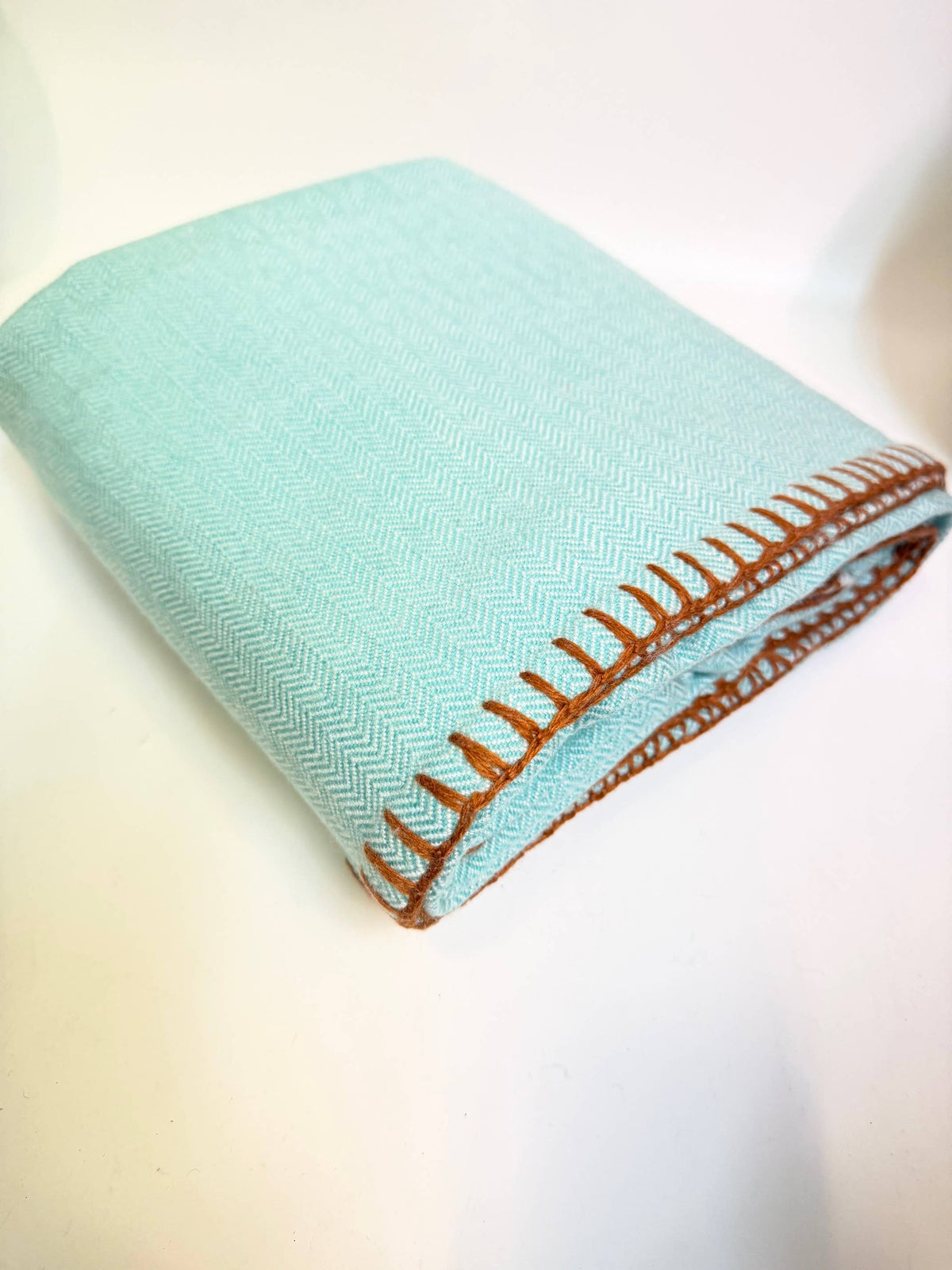 Turquoise High Quality Luxury Cashmere Blanket Throw