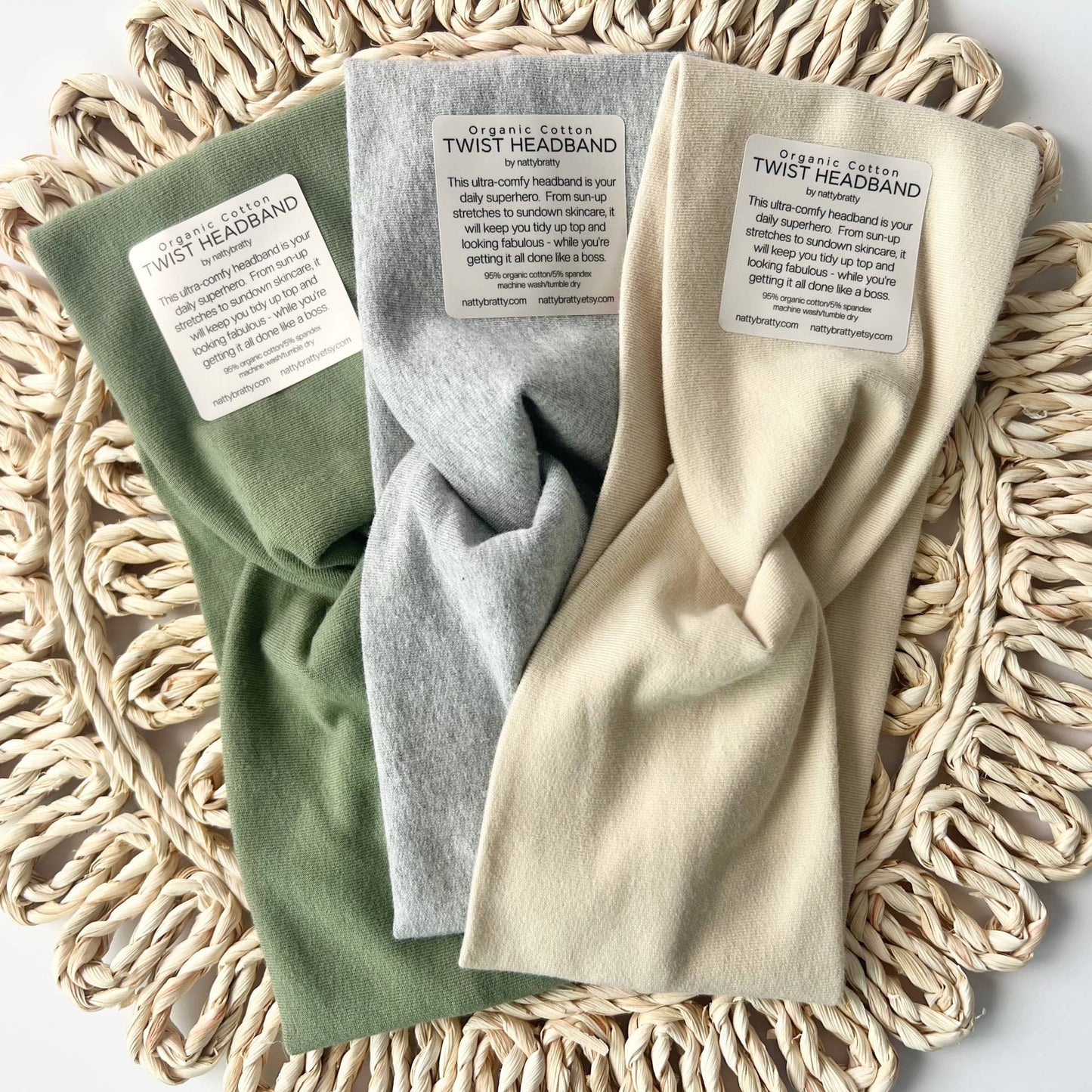 Organic French Terry Twist Headband