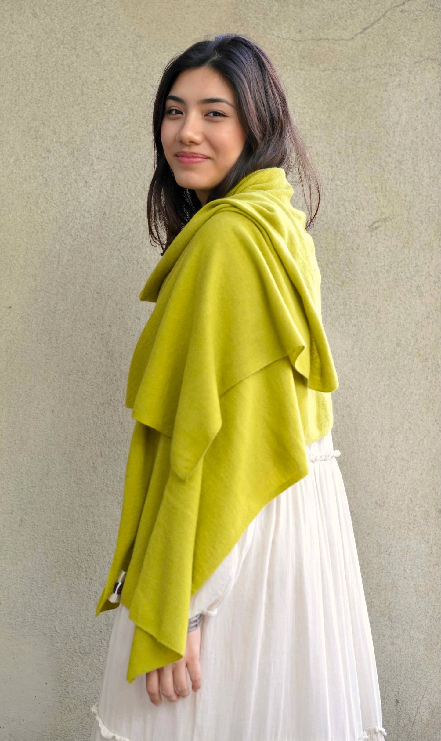 Cashmere Scarf/Wrap Peridot 