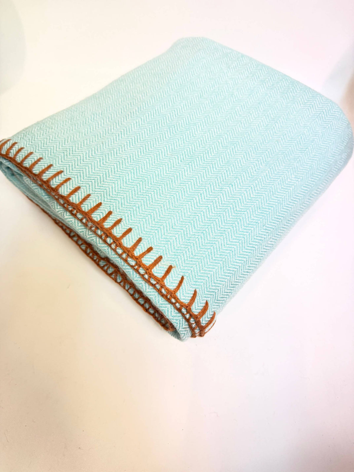Turquoise High Quality Luxury Cashmere Blanket Throw