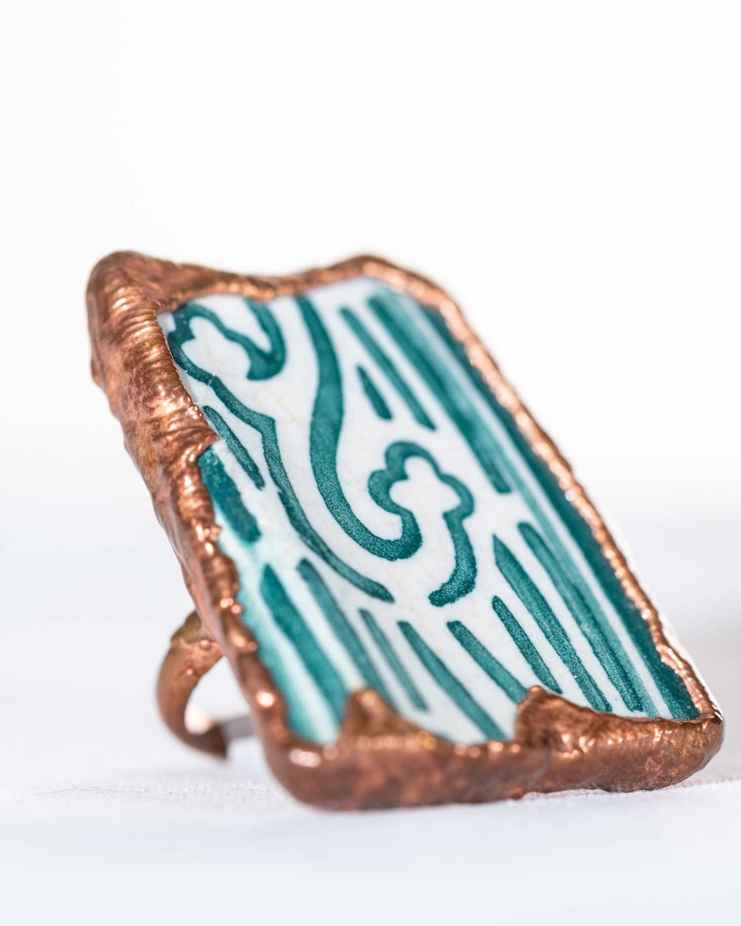 Green Pottery Ring