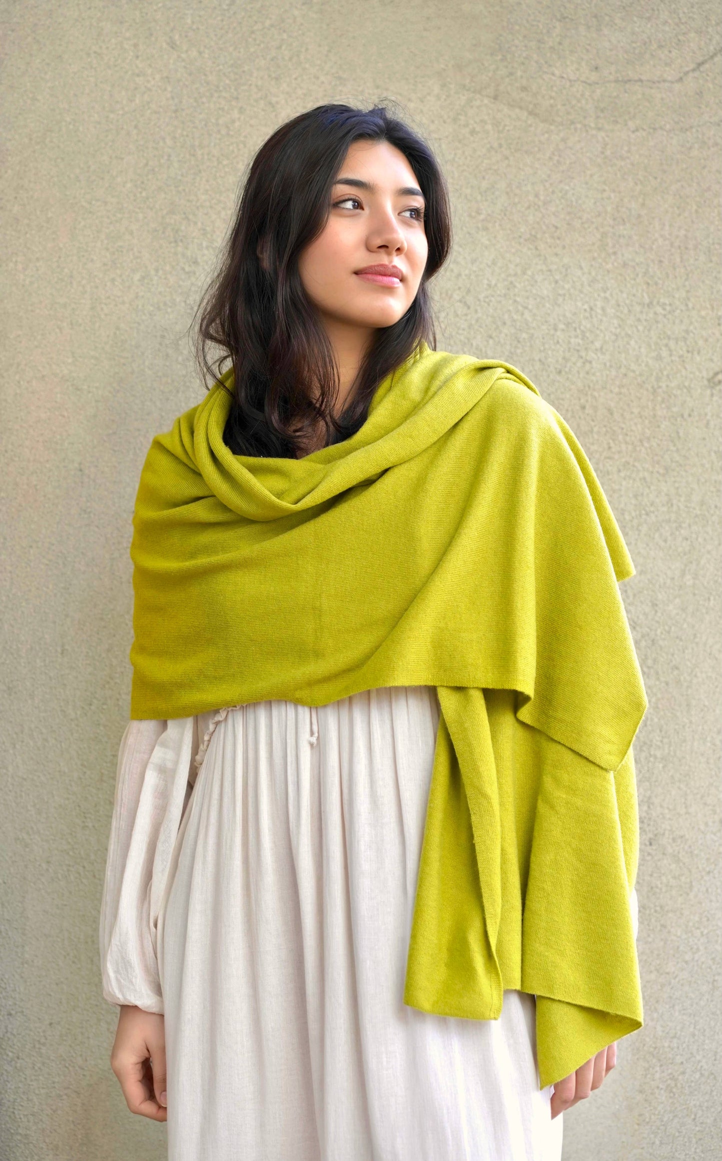 Cashmere Scarf/Wrap Peridot 