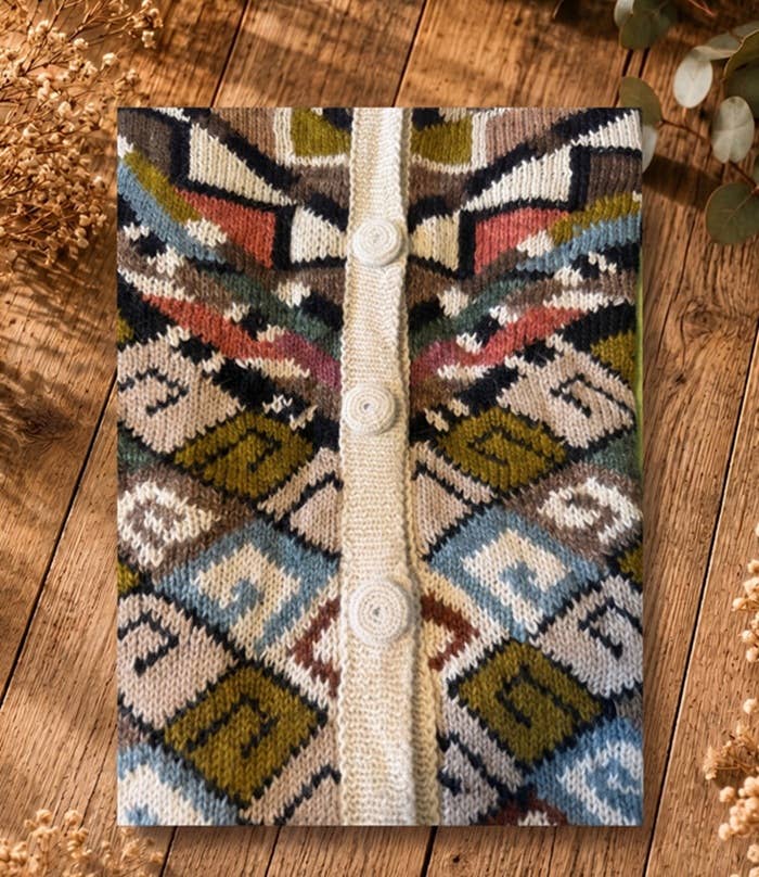 Hand Knit  100% Alpaca Cardigan Duster