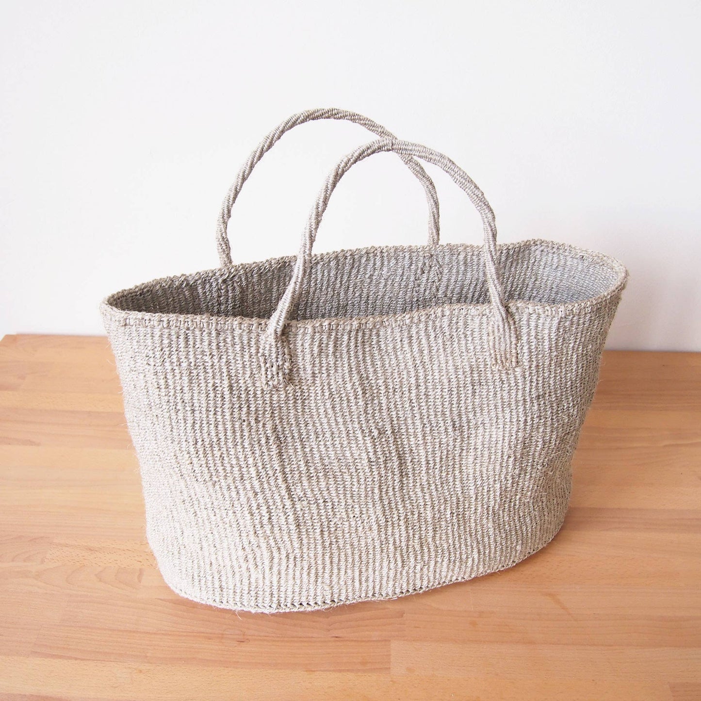 Sisal Woven Tote XL: Cliffs