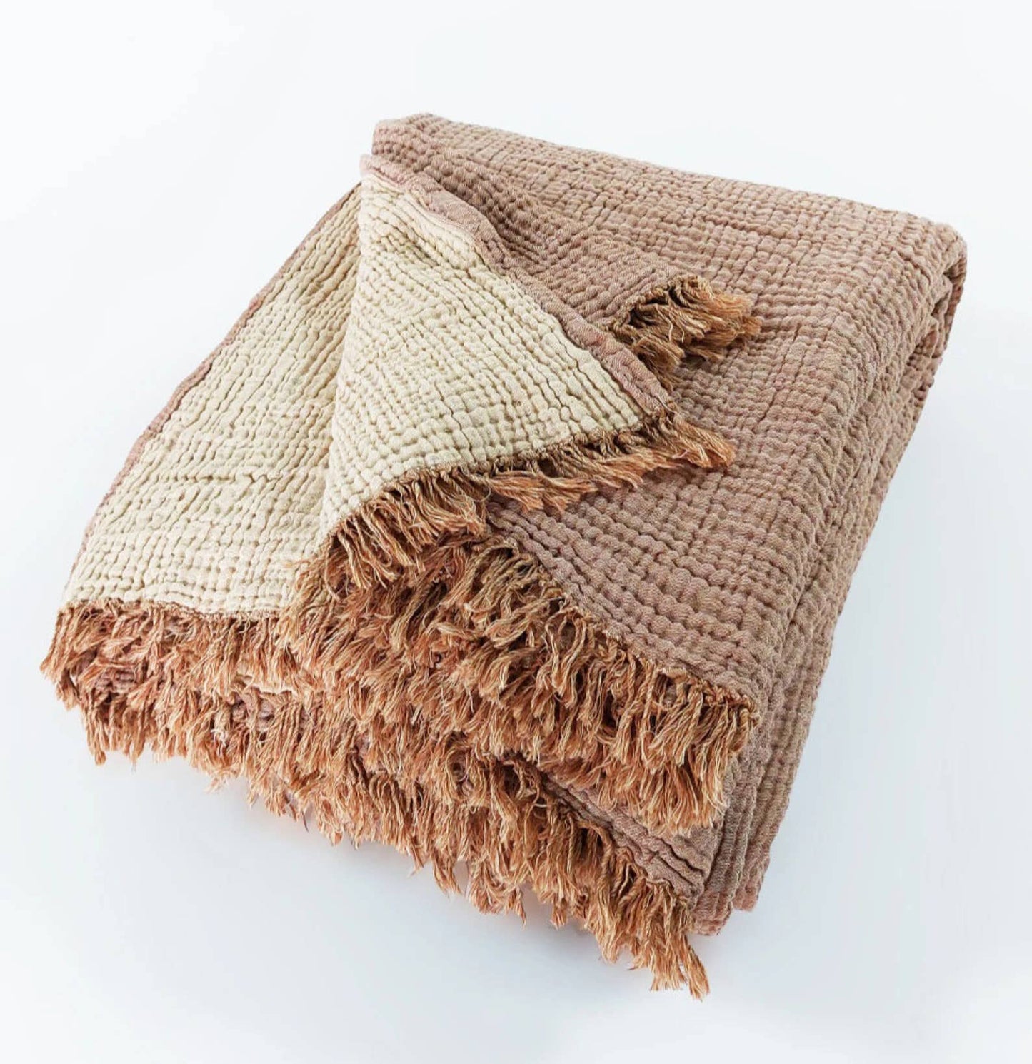 4-Layer Muslin Cotton Throw Blanket — Organic Cotton Gauze | Lightweight Bed or Couch Throw