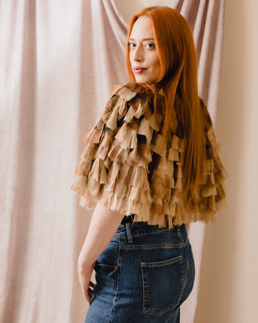 Cleo Juju Cape in Adobe