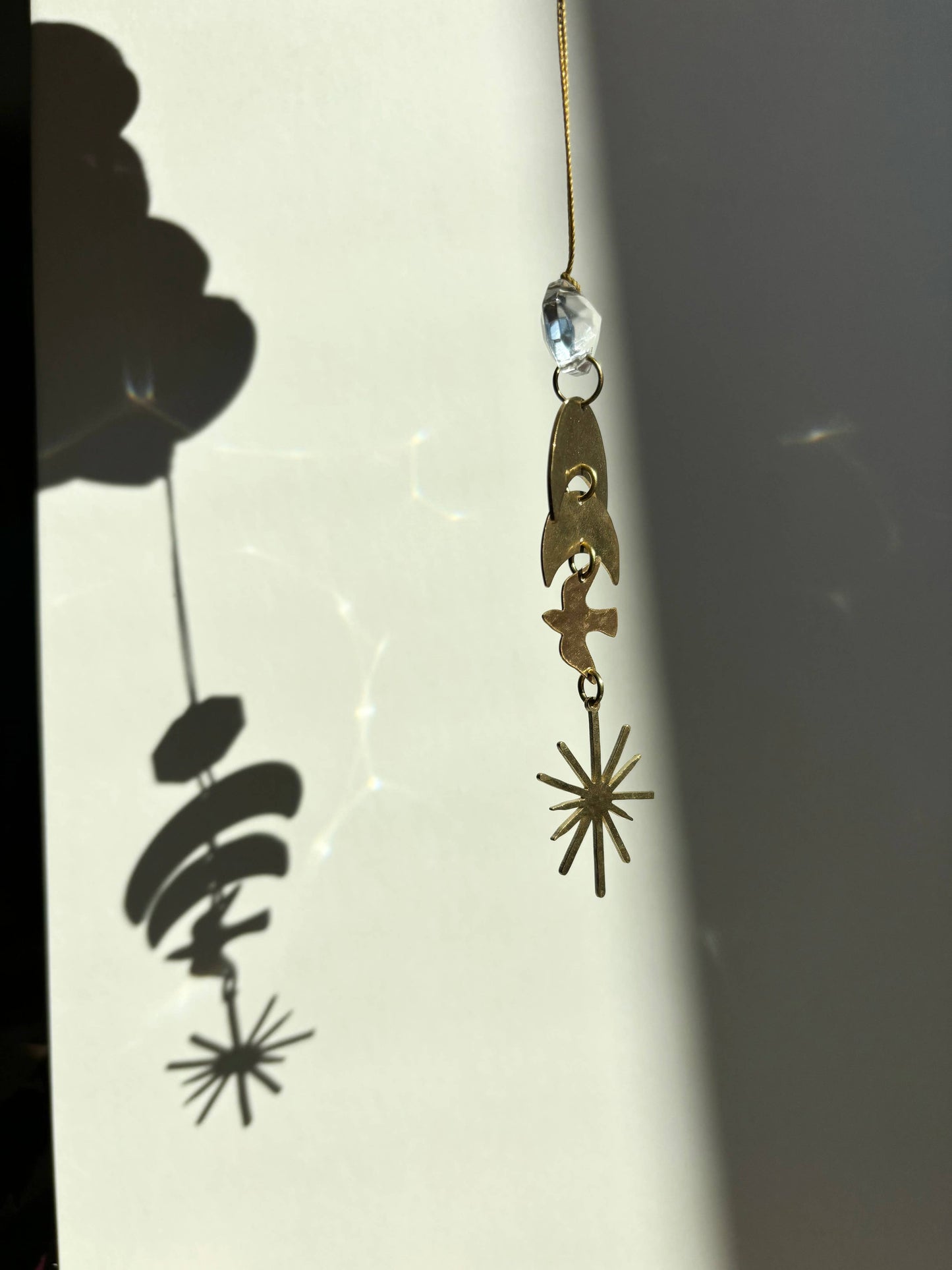 West of the Moon Mini Light Catcher | Gold Charm | Ornament