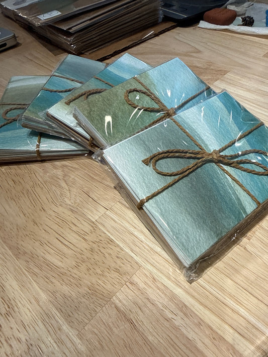 Ocean stationary cards