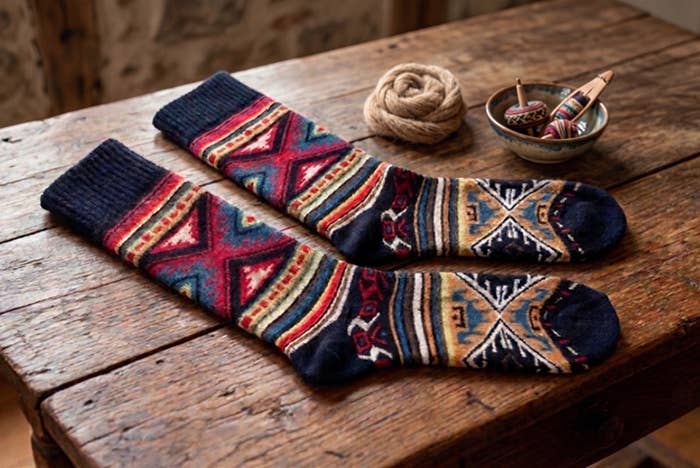 Premium Alpaca Blend Socks – One Size