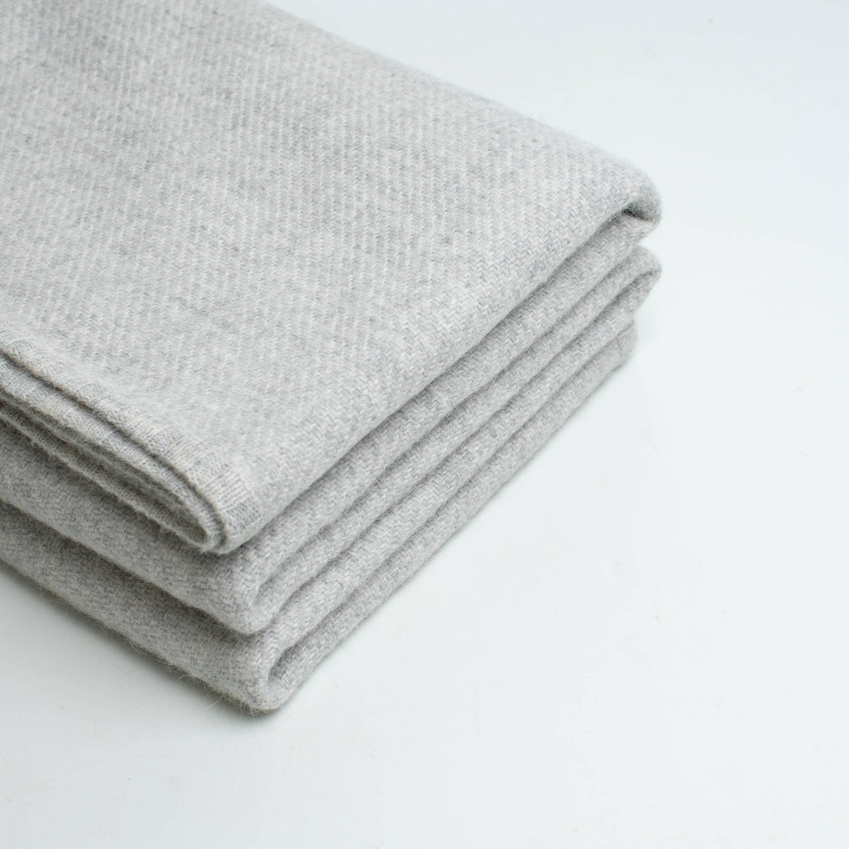 Gray Pure Luxury Alpaca Blanket Travel throw