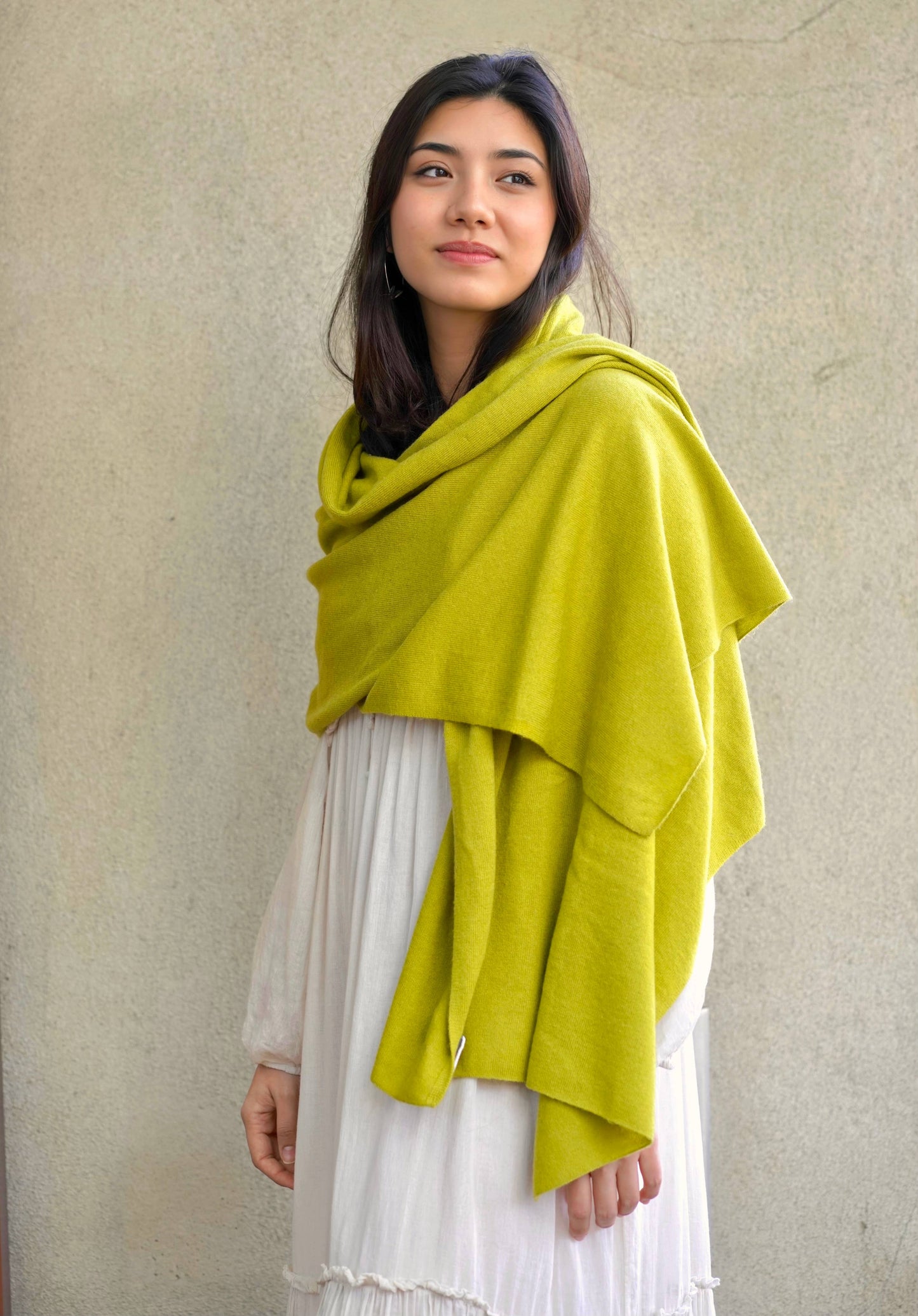 Cashmere Scarf/Wrap Peridot 