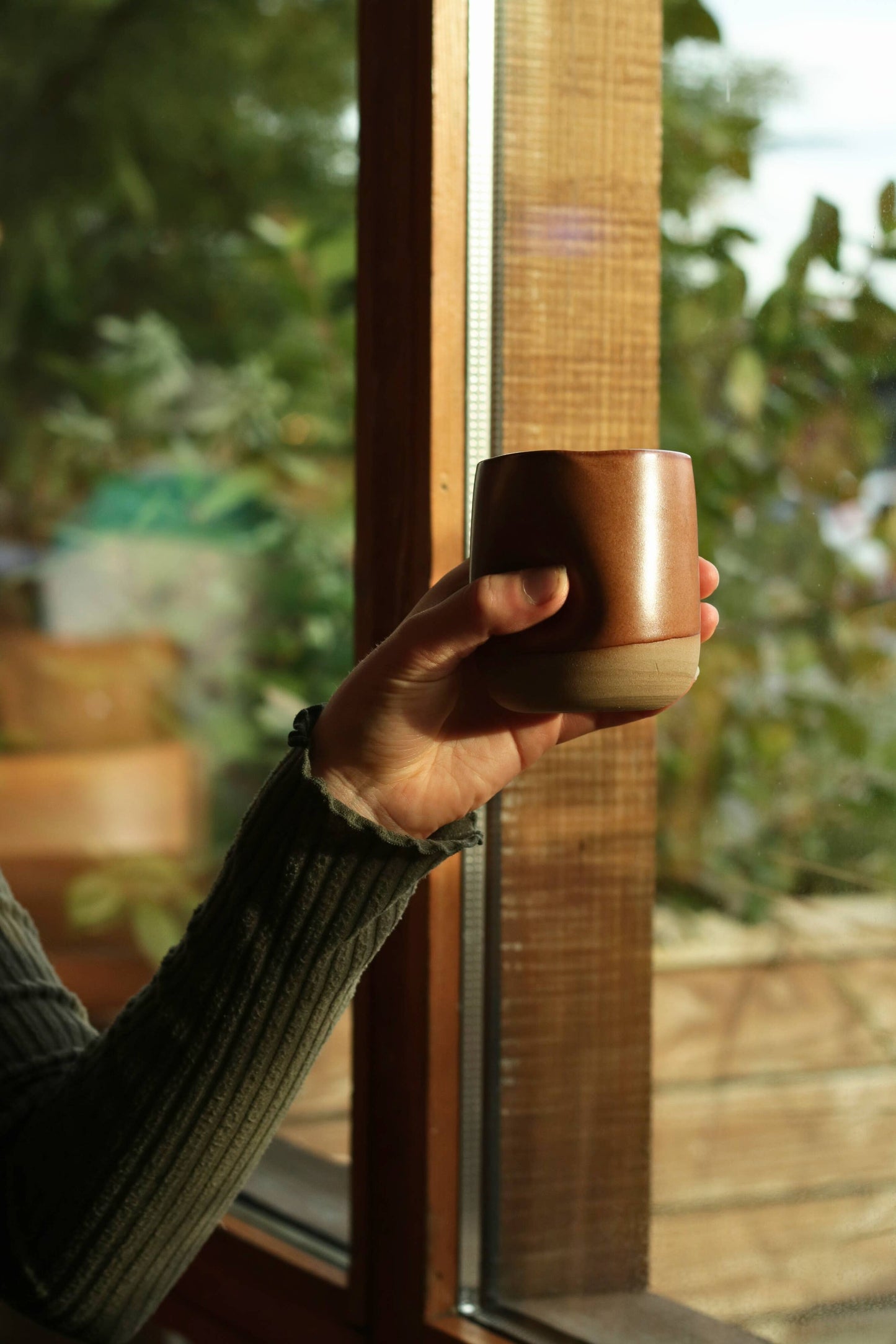 Handmade Ceramic Thumb Cup