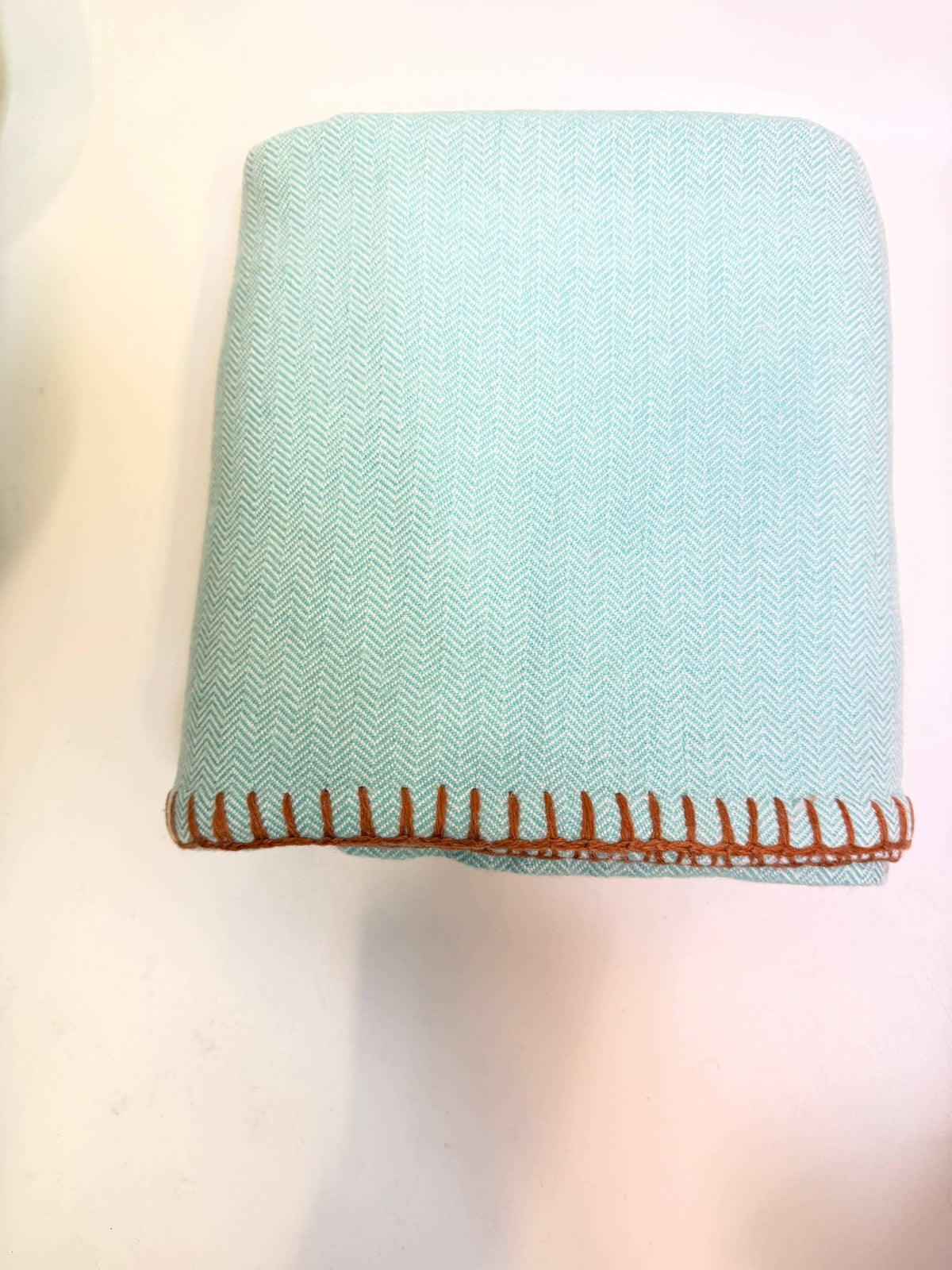 Turquoise High Quality Luxury Cashmere Blanket Throw