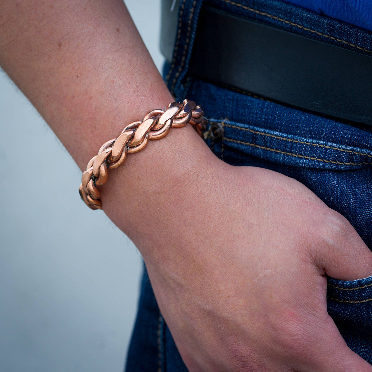 Braided Copper Bracelet - Unisex