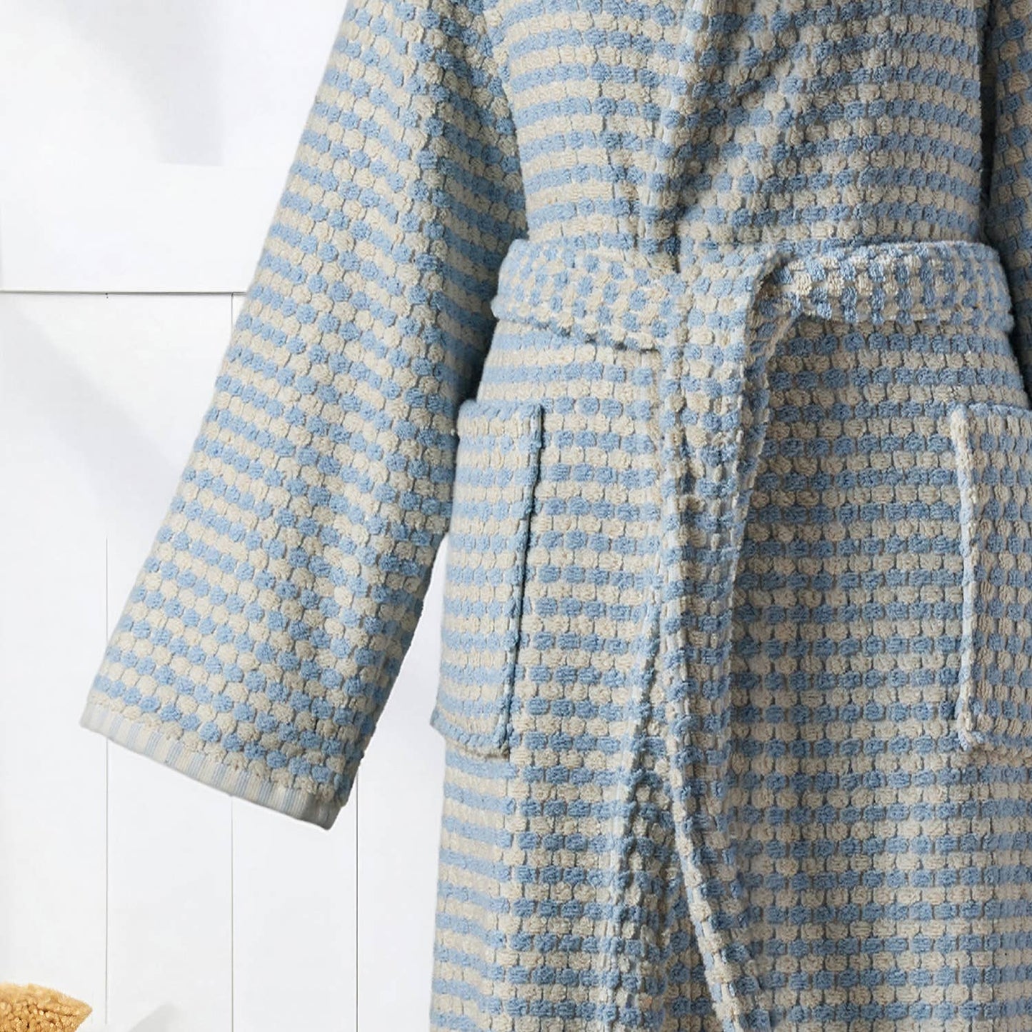 Pom Pom Bathrobe Handloom Turkish Cotton Resort Heavy Luxury