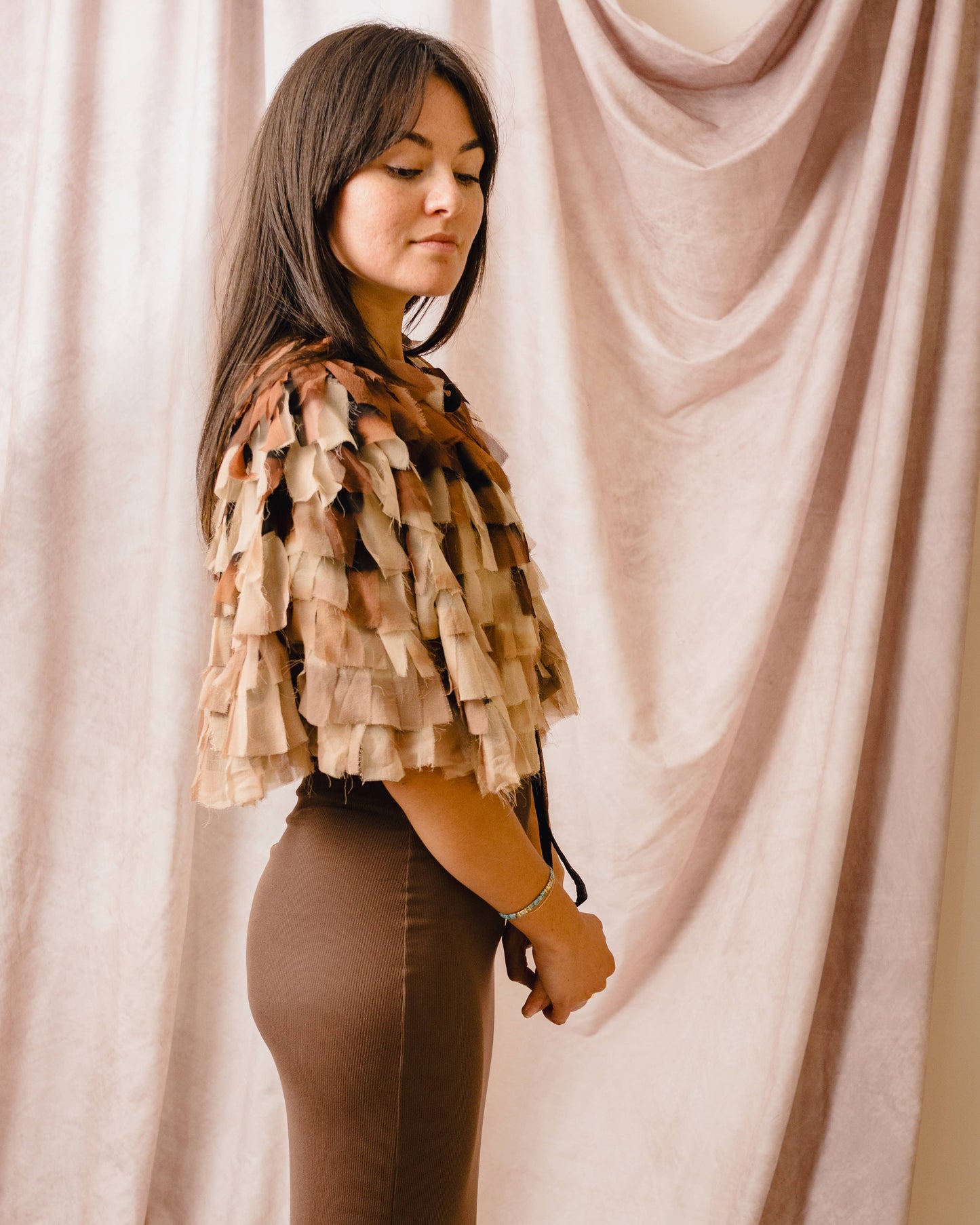 Cleo Juju Cape in Adobe