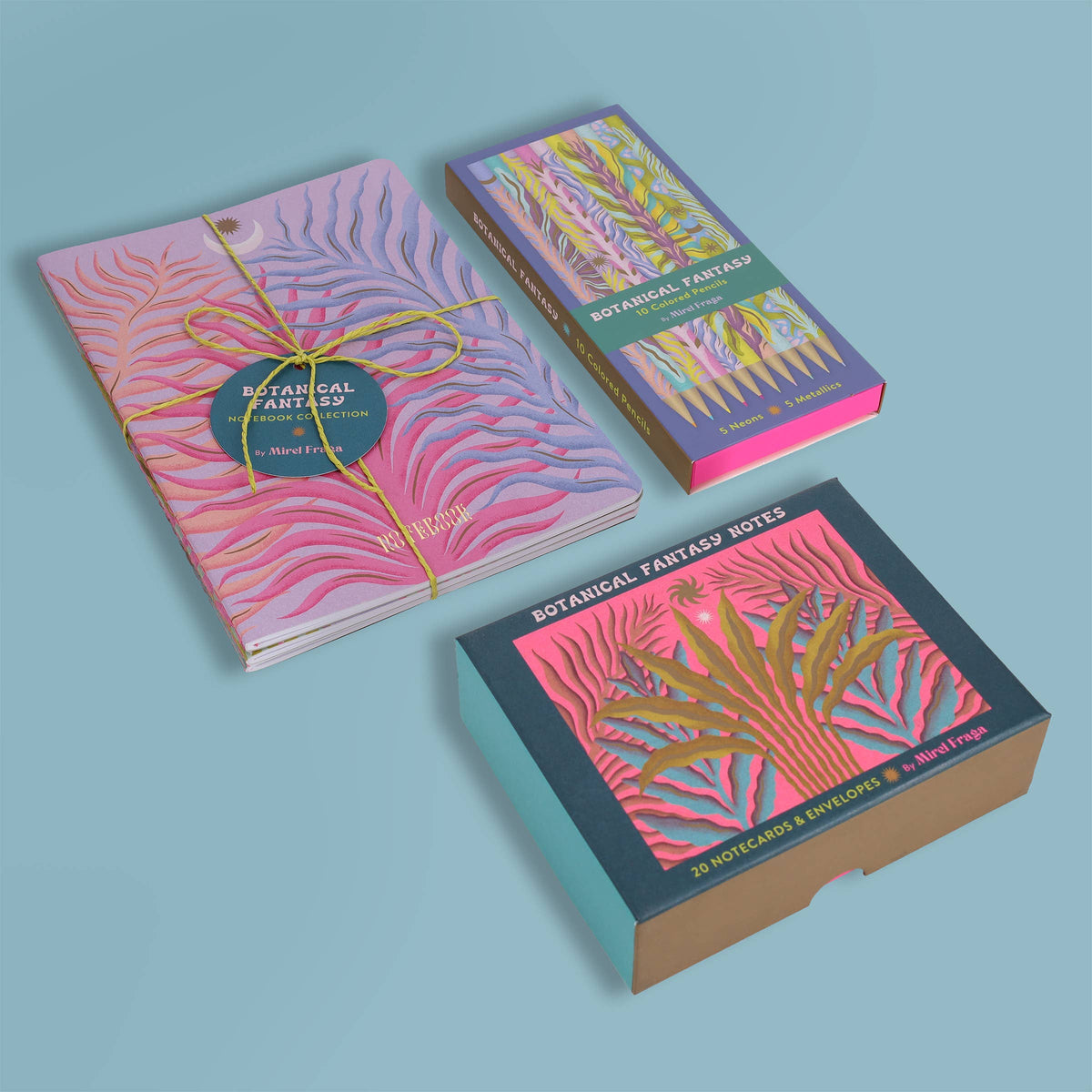 Botanical Fantasy: 10 Colored Pencils