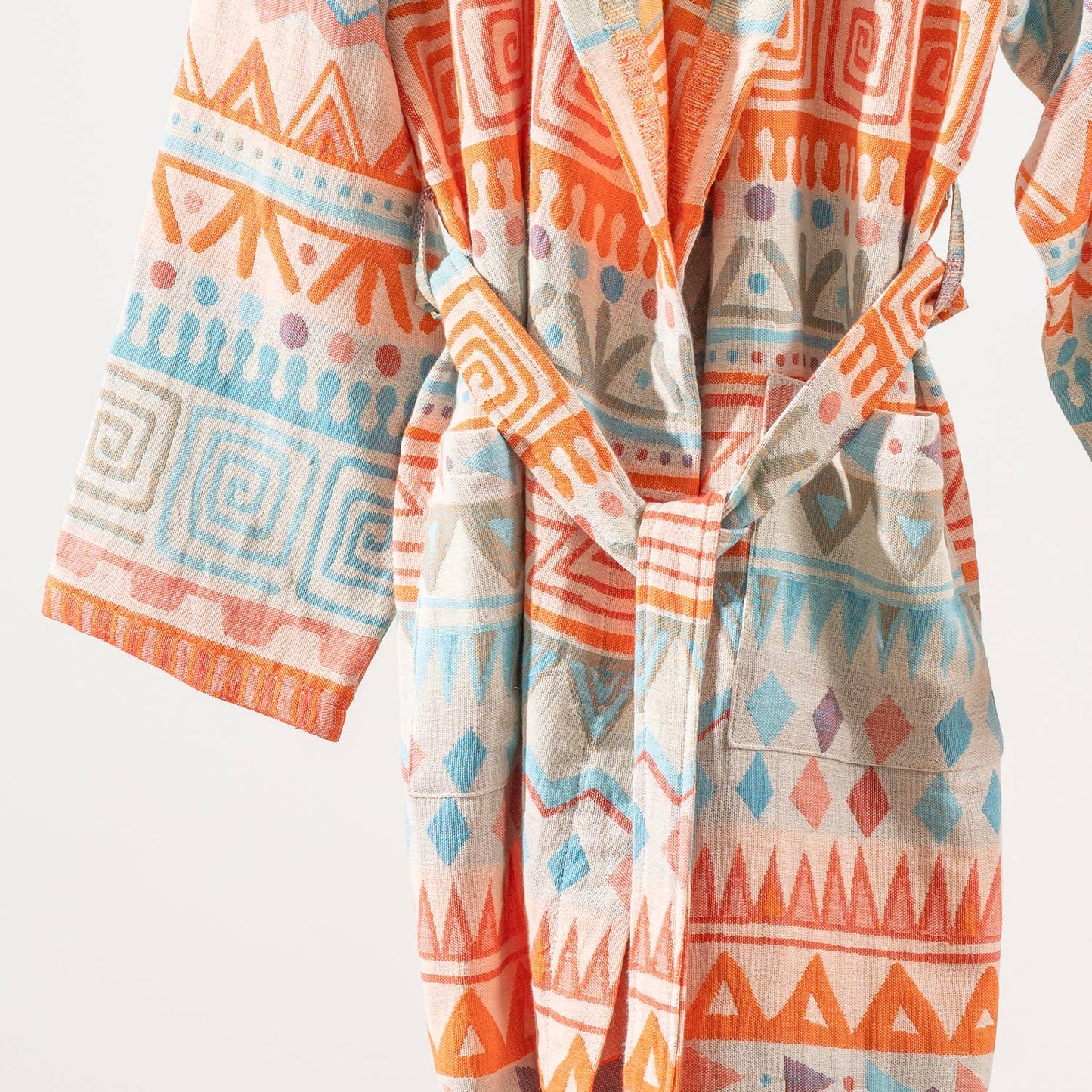 Multicolor Bathrobe Turkish Cotton LightWeight Robe Quickdry