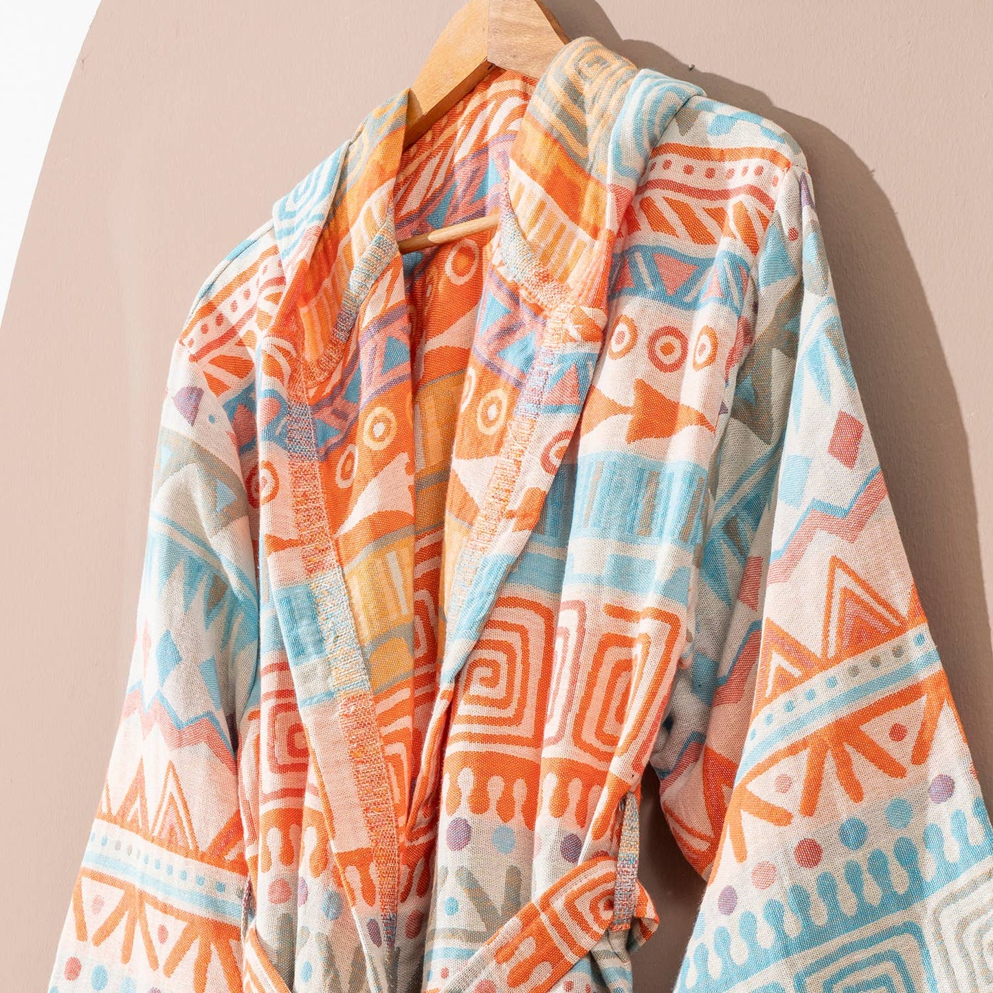 Multicolor Bathrobe Turkish Cotton LightWeight Robe Quickdry