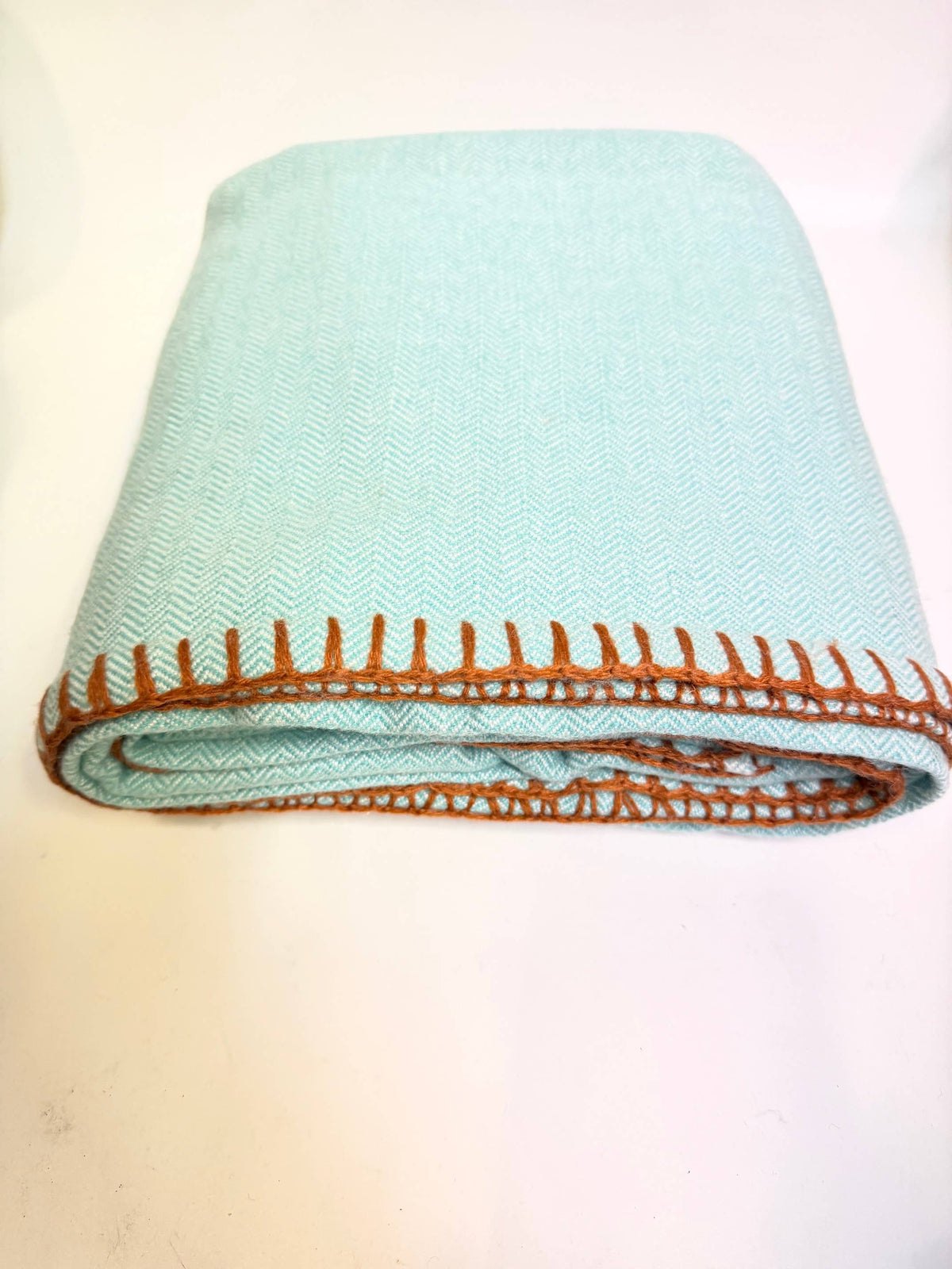 Turquoise High Quality Luxury Cashmere Blanket Throw
