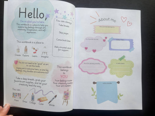 The Big Feelings Art Workbook for Kids