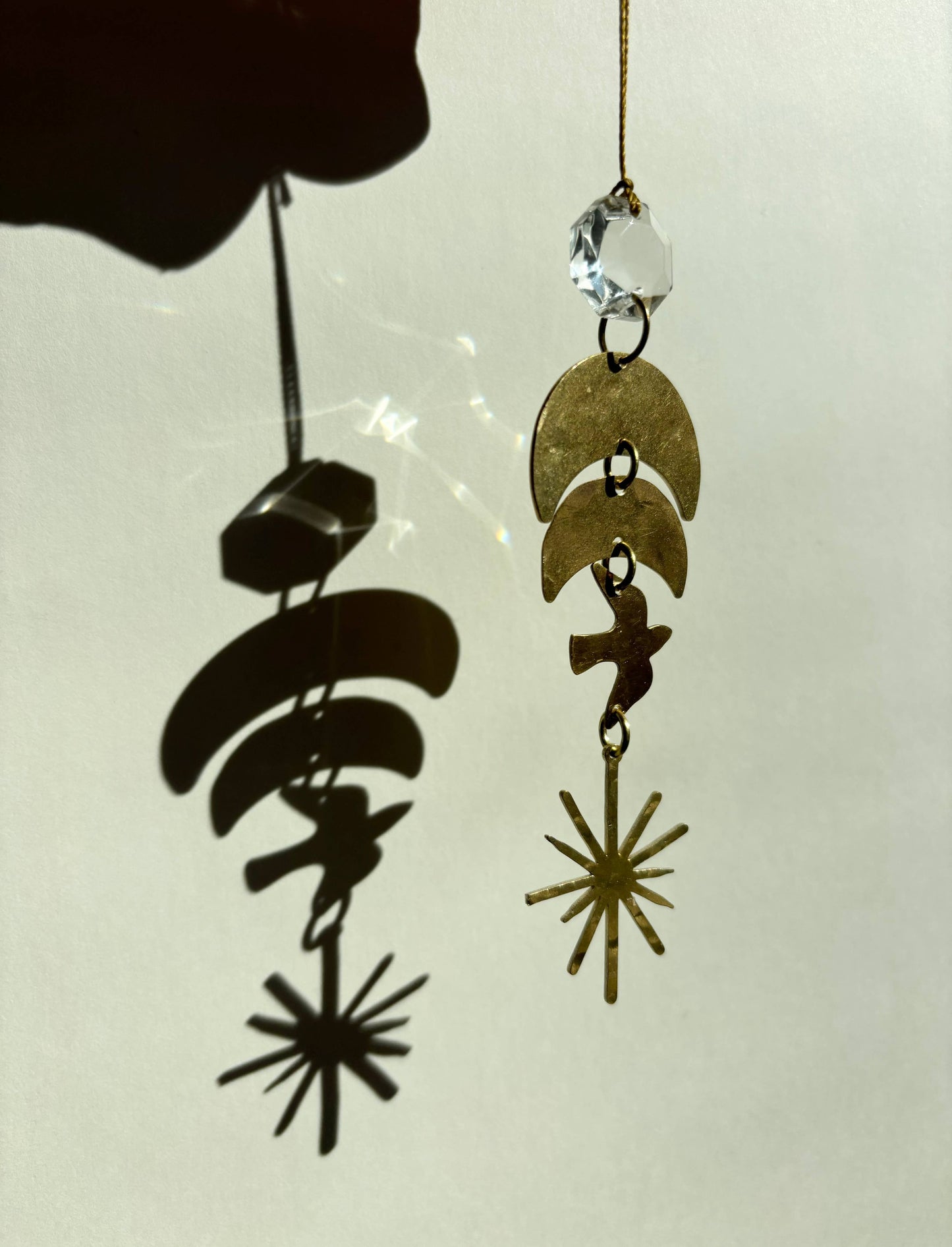 West of the Moon Mini Light Catcher | Gold Charm | Ornament