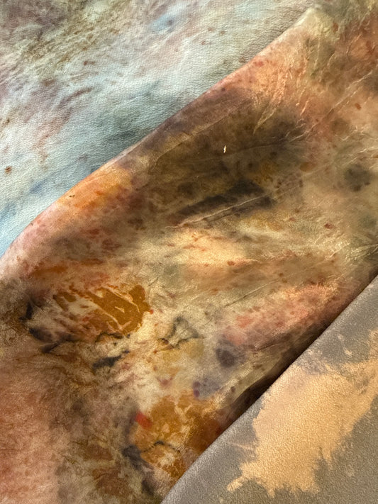 Silk Scarf 14x72 - Naturally dyed