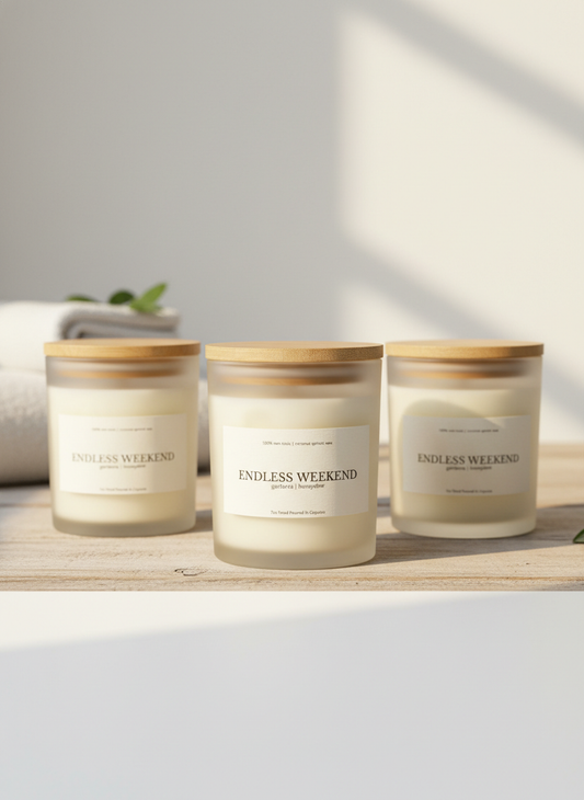 Endless Weekend | white gardenia | honeydew Non-Toxic Coconut Candle 7oz