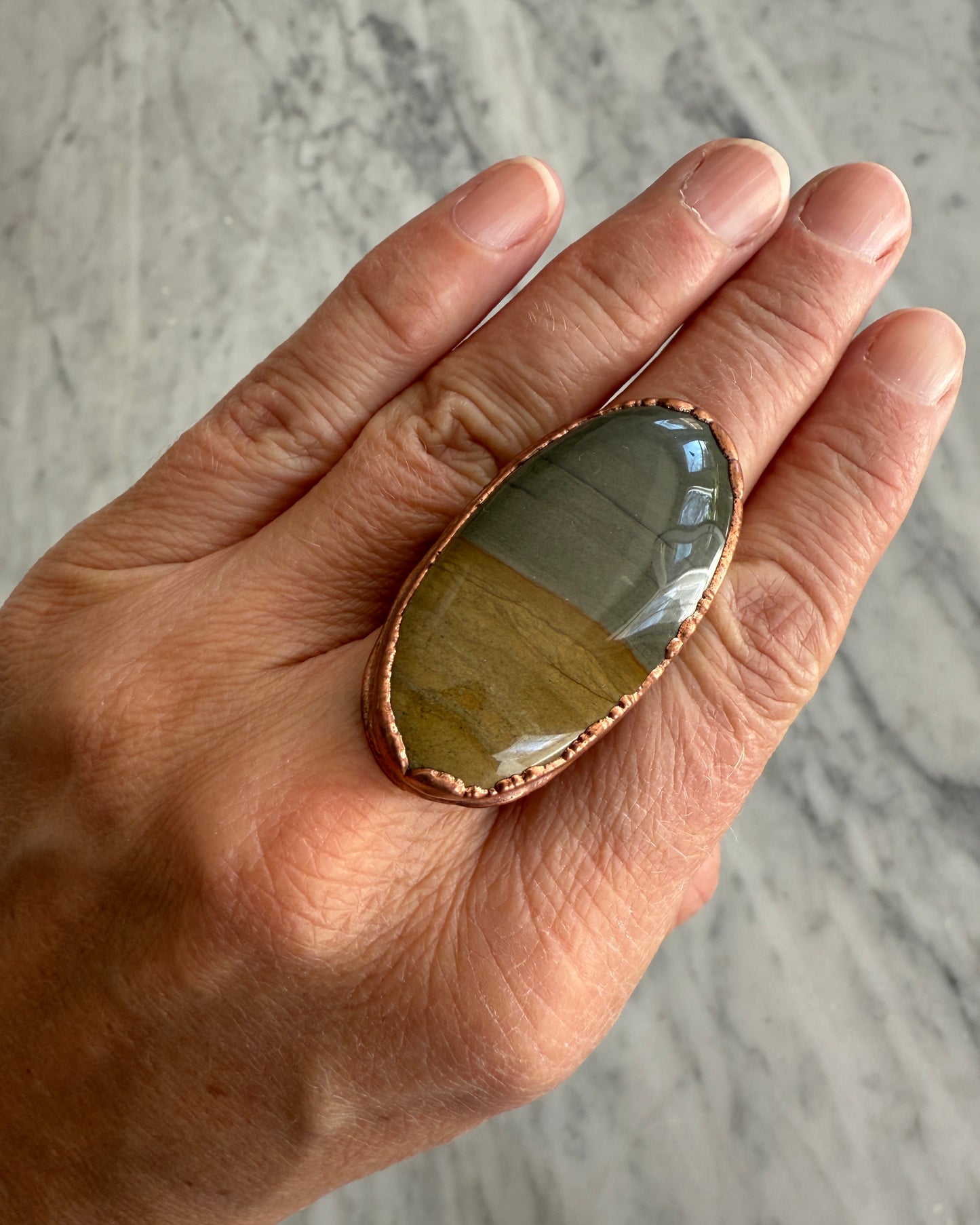Owyhee Jasper Ring size 8.5