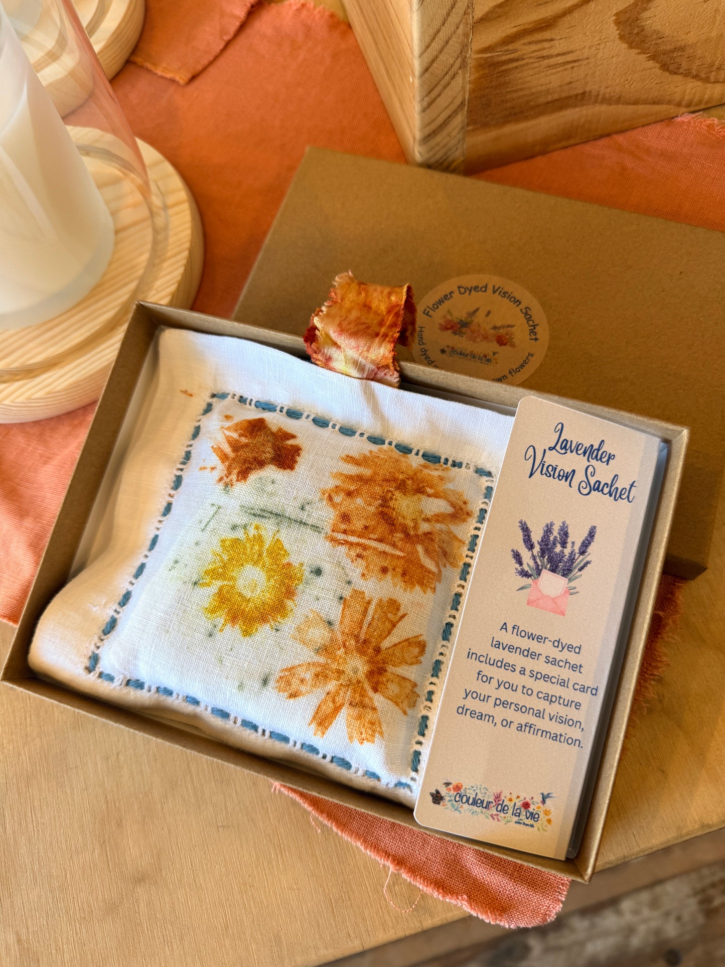 Vision Herbal Sachet — Botanically Dyed | Aromatherapy Dream Sachet