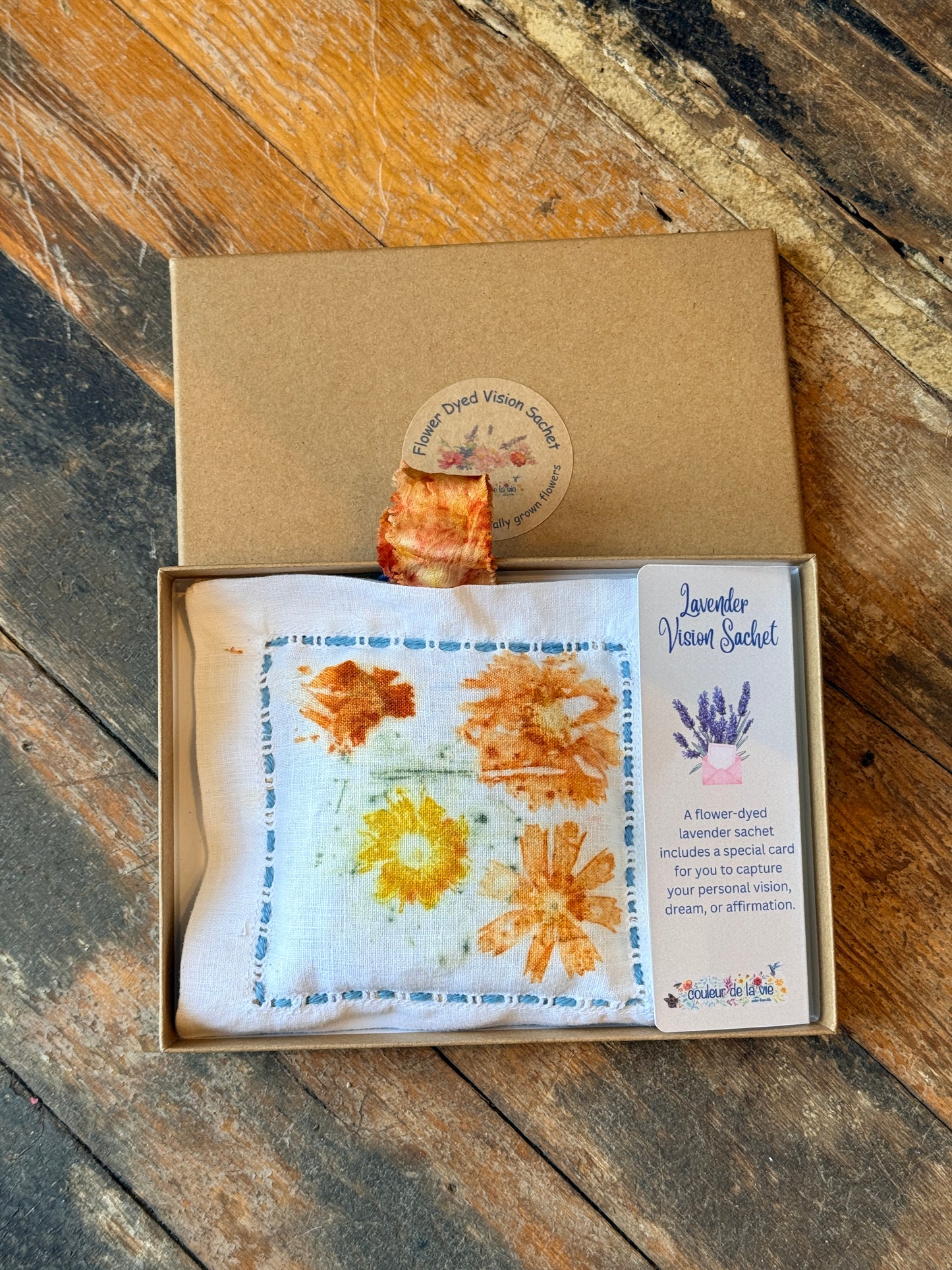 Vision Herbal Sachet — Botanically Dyed | Aromatherapy Dream Sachet