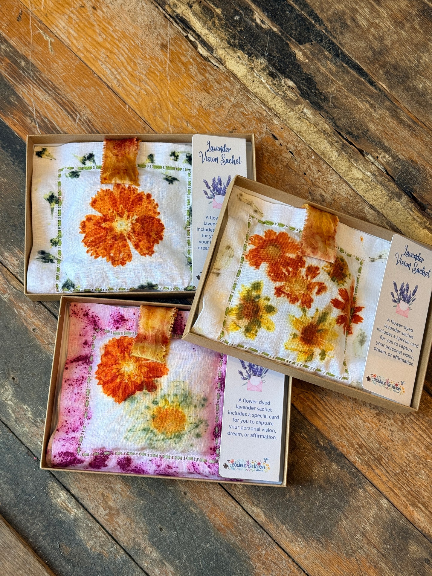 Vision Herbal Sachet — Botanically Dyed | Aromatherapy Dream Sachet