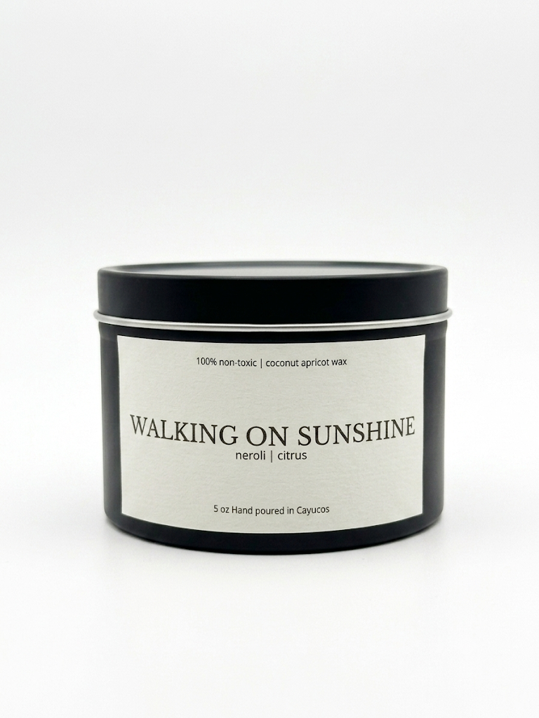 Walking on Sunshine || Neroli & Citrus || Non-Toxic Luxury Candle 5oz Tin