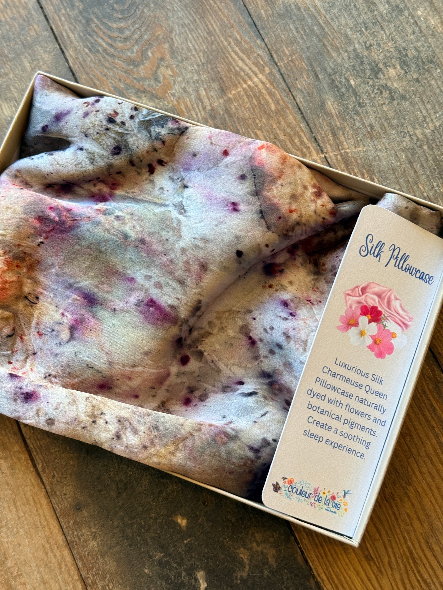 Hand-Dyed Silk Pillowcase — Queen | Naturally Dyed Luxury Pillowcase