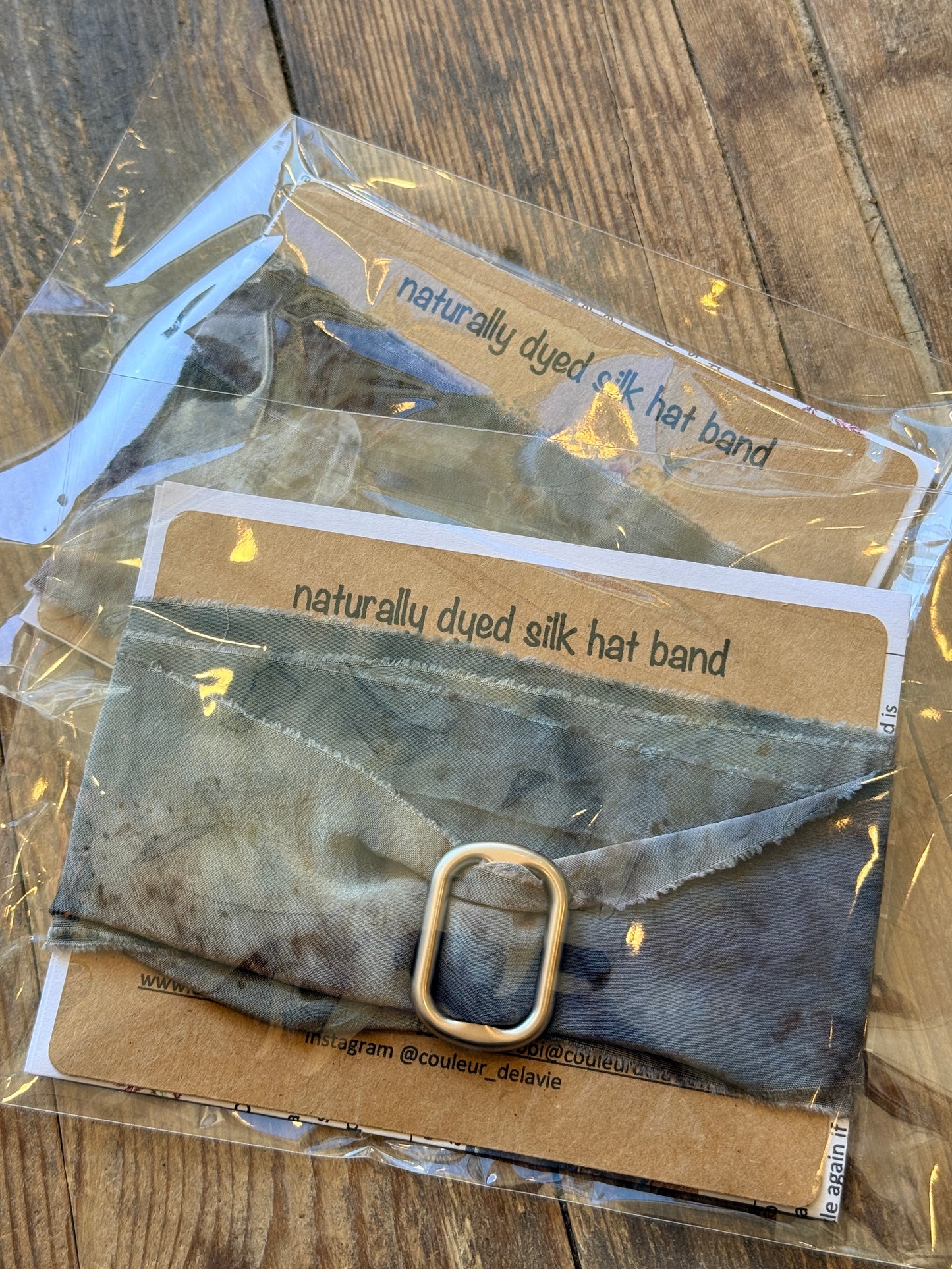 Hat Band - Botanically Dyed Silk