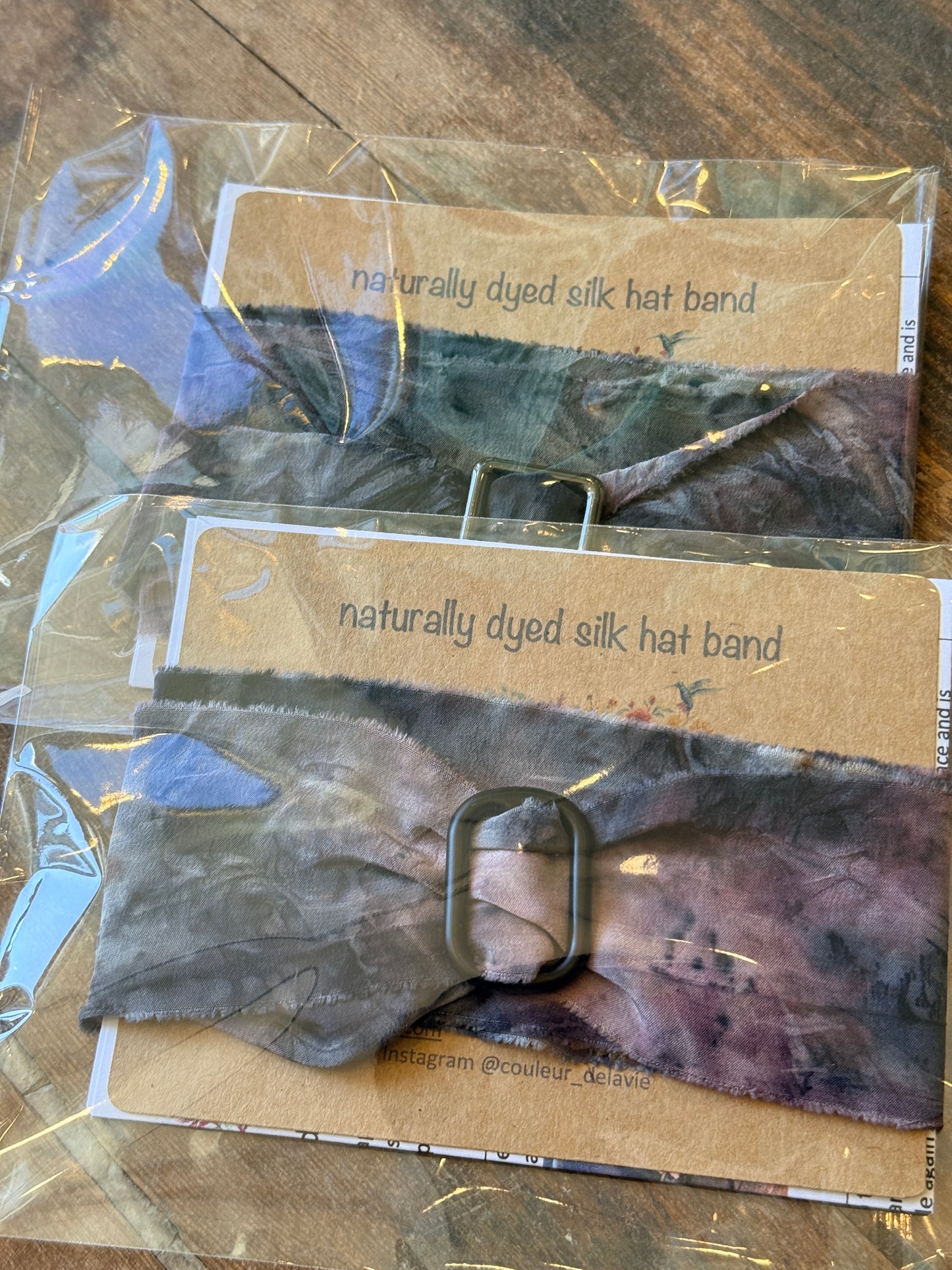 Hat Band - Botanically Dyed Silk