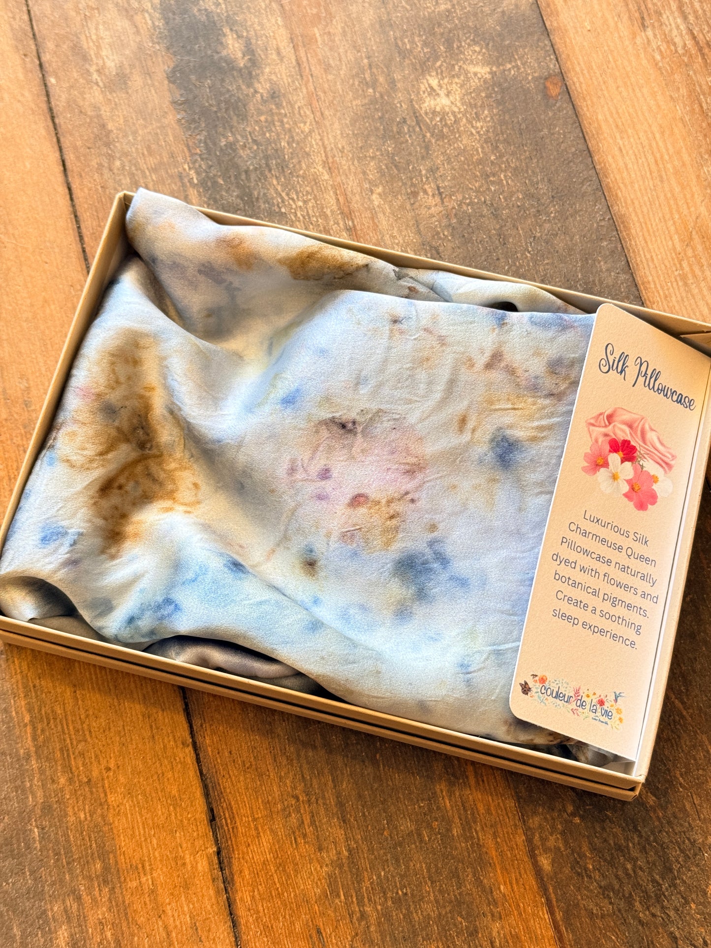Hand-Dyed Silk Pillowcase — Queen | Naturally Dyed Luxury Pillowcase
