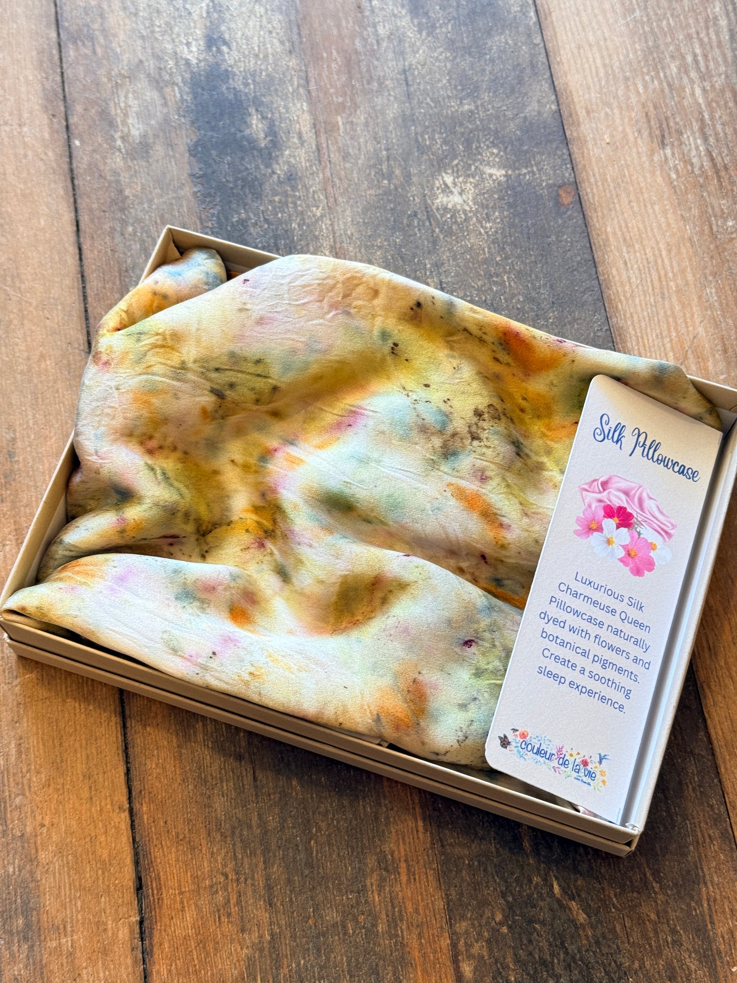 Hand-Dyed Silk Pillowcase — Queen | Naturally Dyed Luxury Pillowcase
