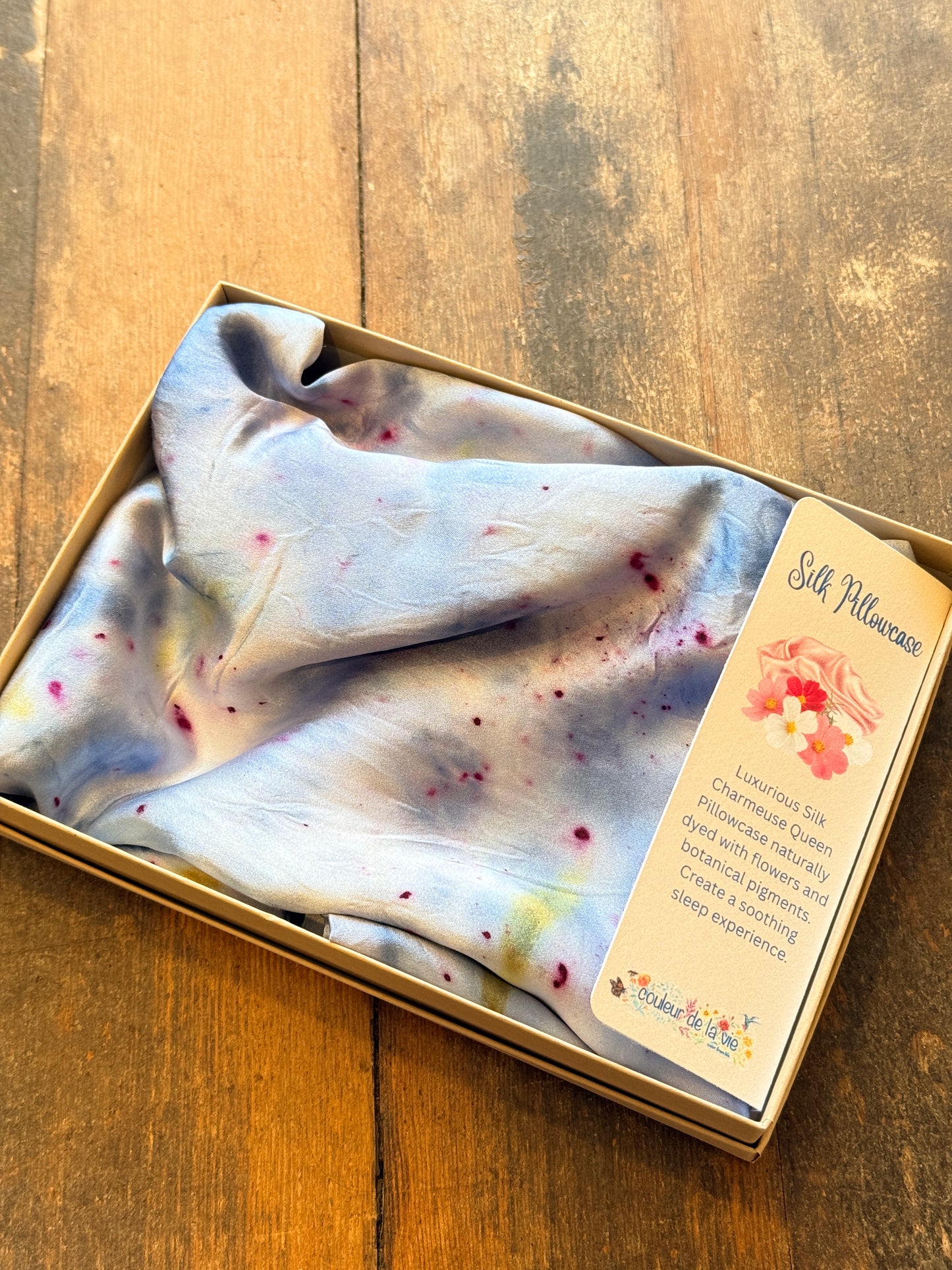 Hand-Dyed Silk Pillowcase — Queen | Naturally Dyed Luxury Pillowcase