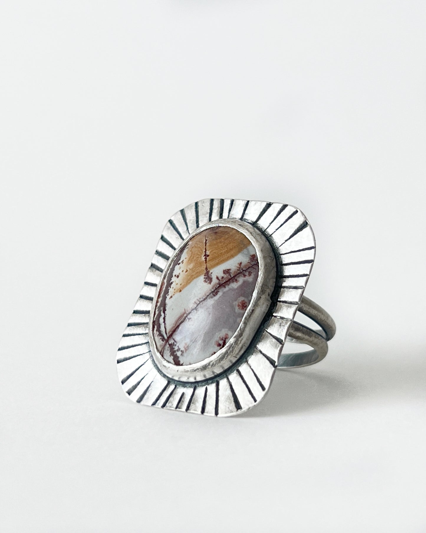 Rhyolite Ring in Silver sz 9
