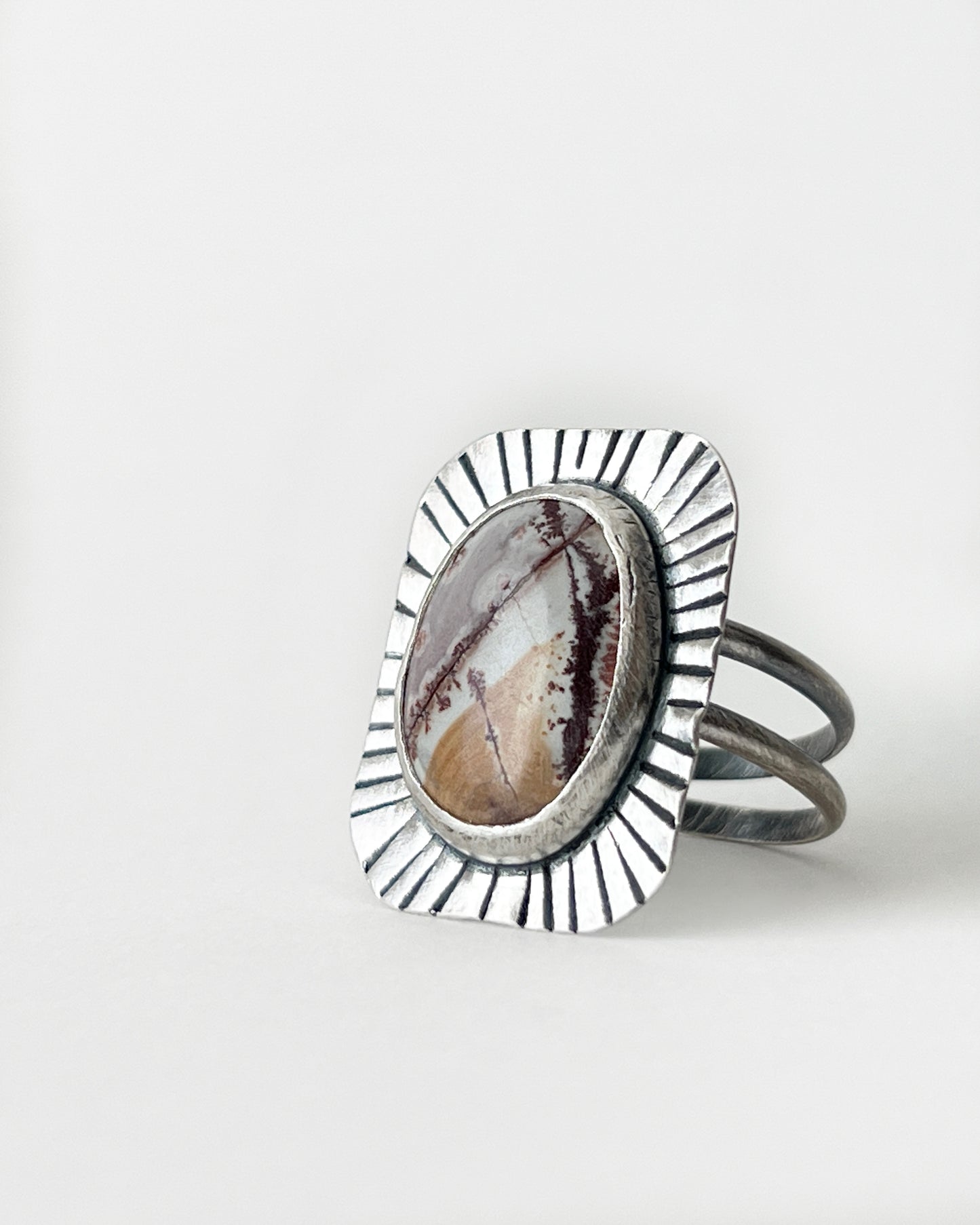 Rhyolite Ring in Silver sz 9