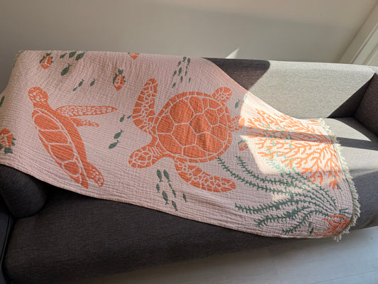 Turtle Turkish Beach Towel