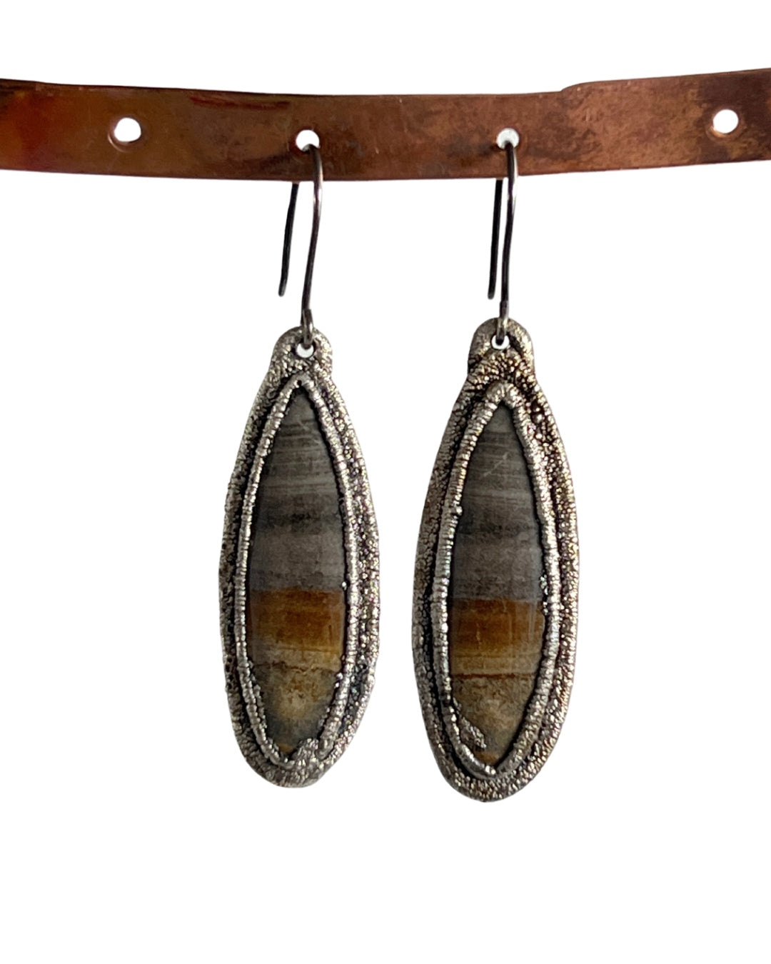 Earthy Jasper Dangle Earrings